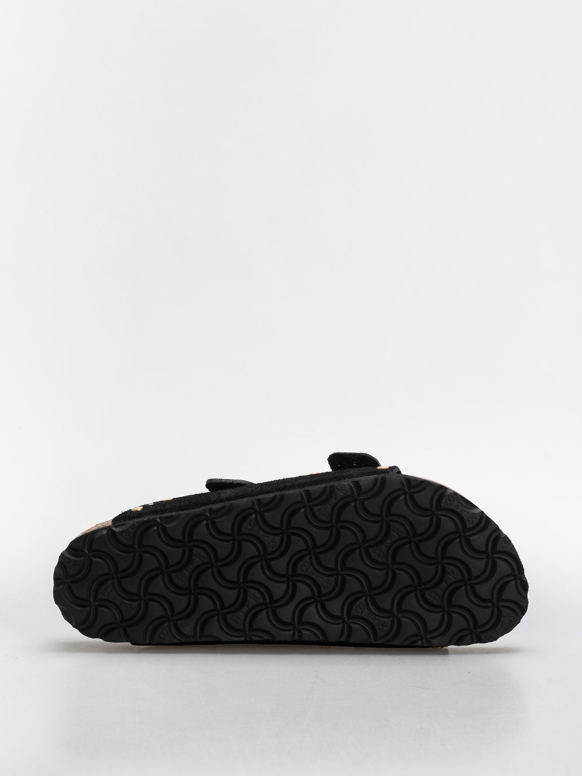 Šľapky Birkenstock Arizona Rivets Suede Leather Narrow Wmn (black)