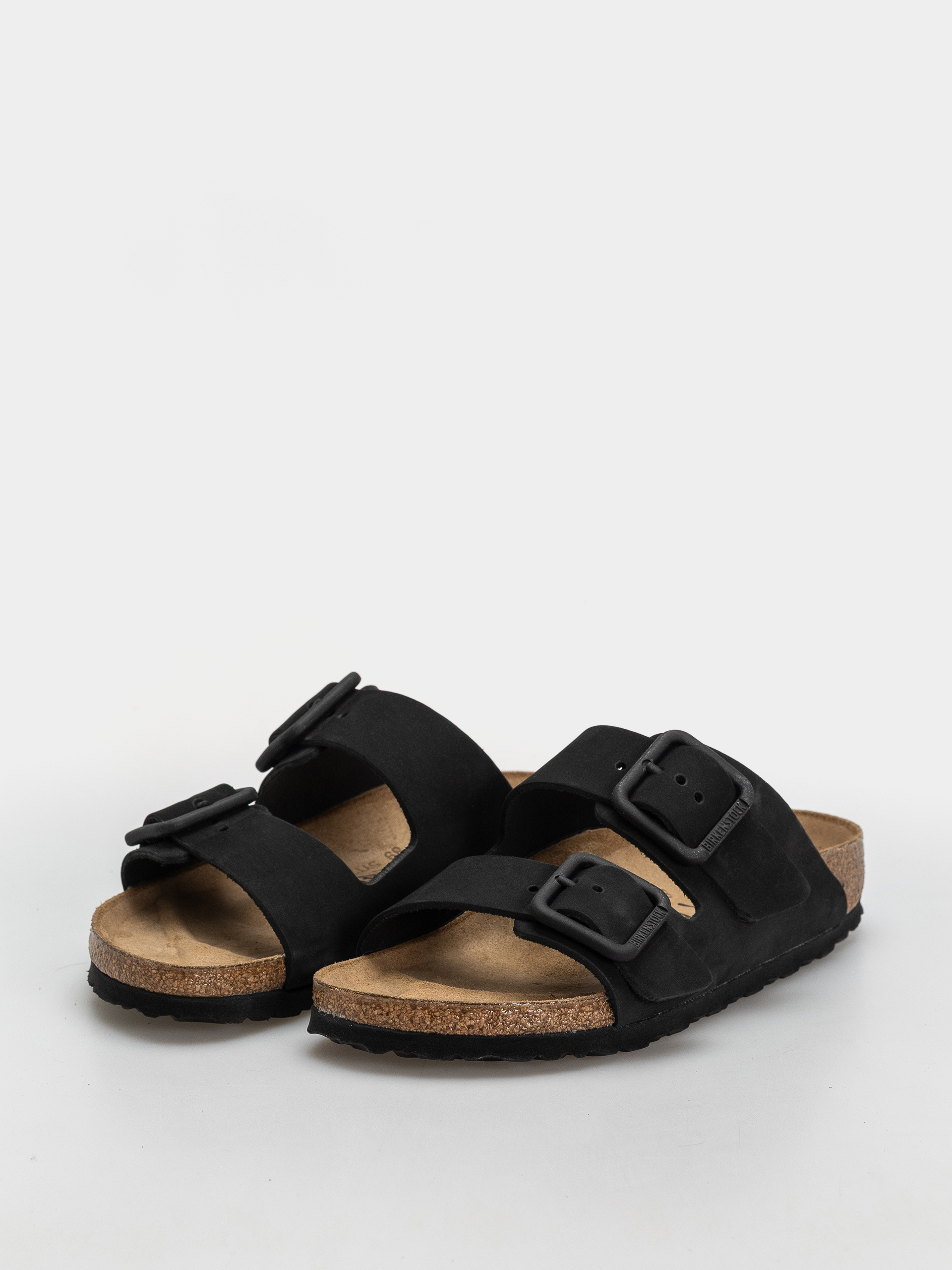 Šľapky Birkenstock Arizona Wire Buckle Nubuck Leather Narrow (black)