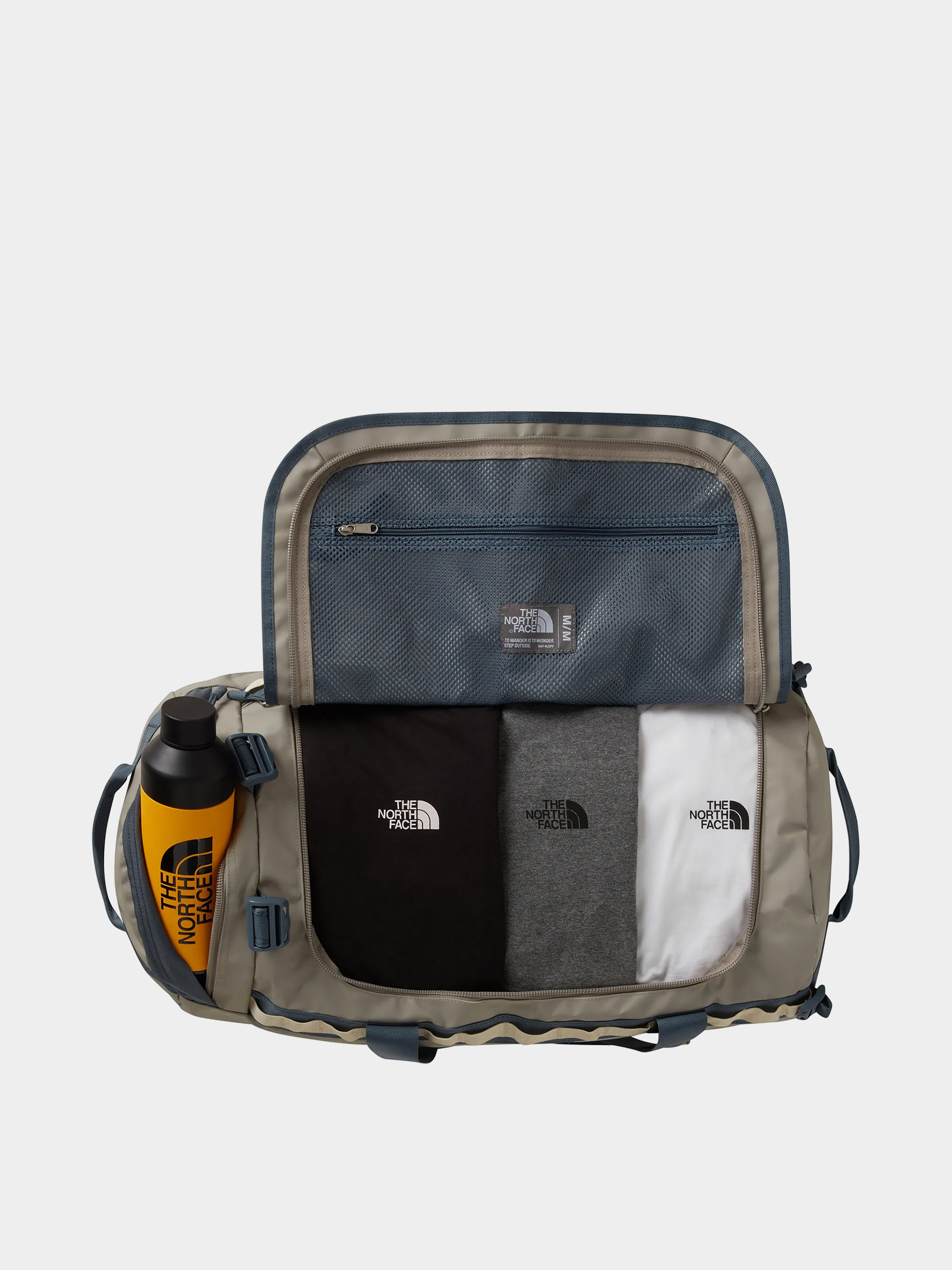 Taška The North Face Base Camp Duffel M (stone slab/gran)
