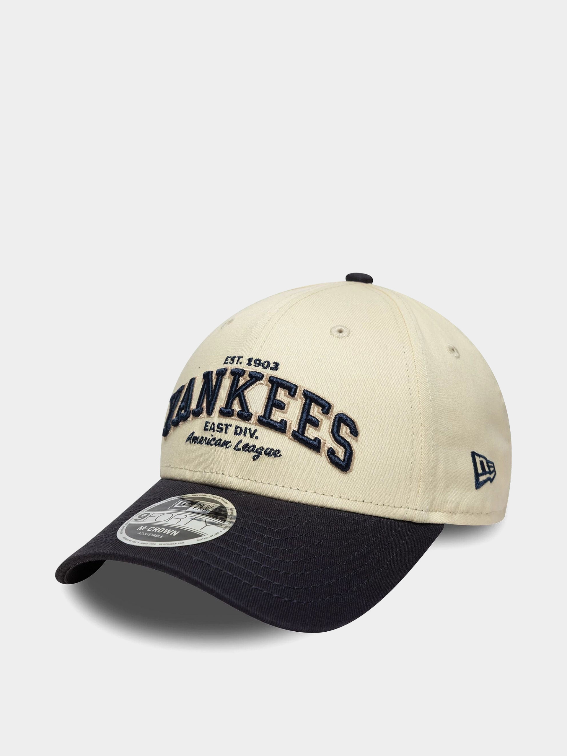 Šiltovka New Era Wordmark 9Forty Mc New York Yankees (light cream/navy)