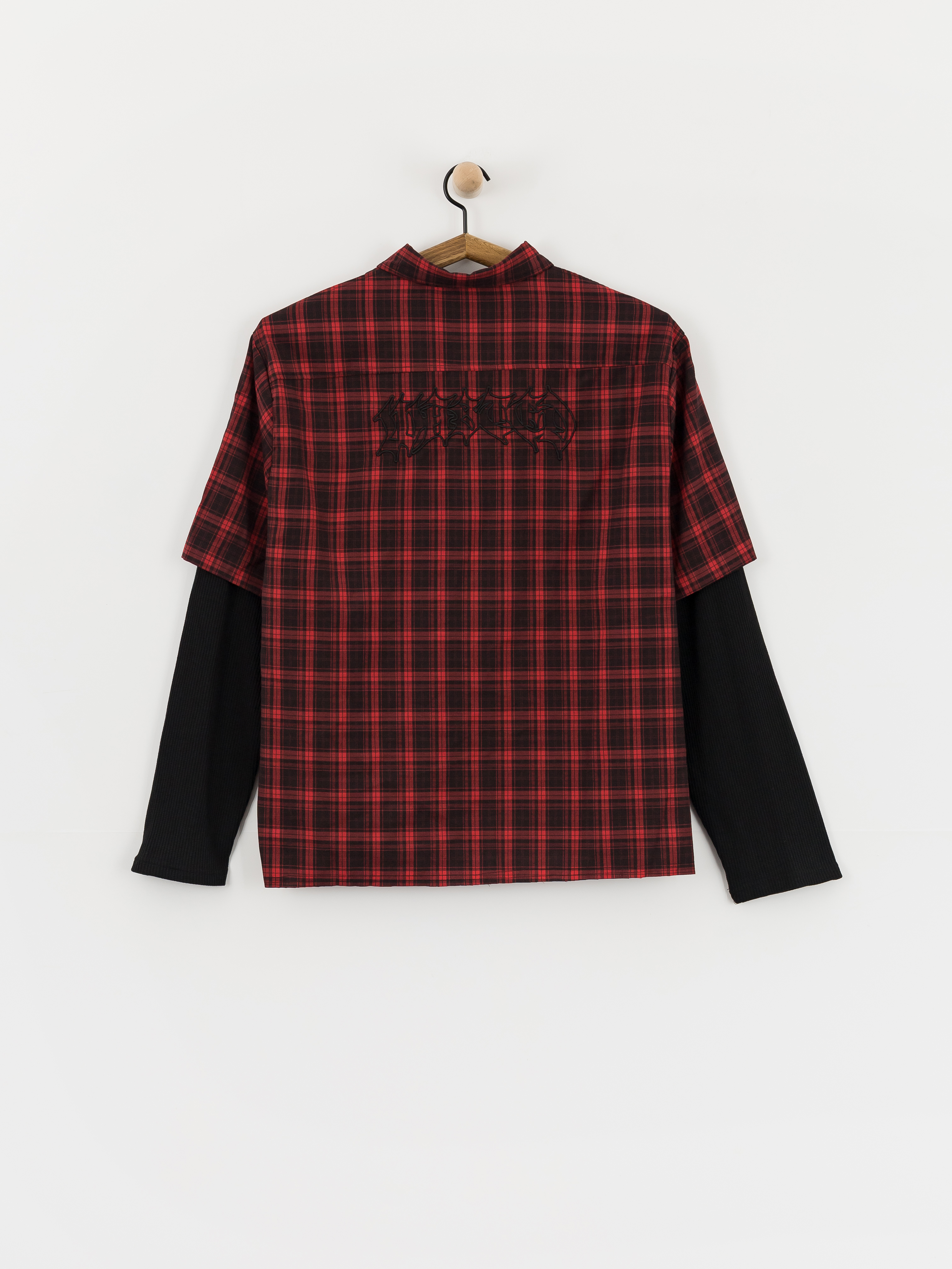 Košeľa Wasted Paris Tartan Age Shirt (fire red/black)