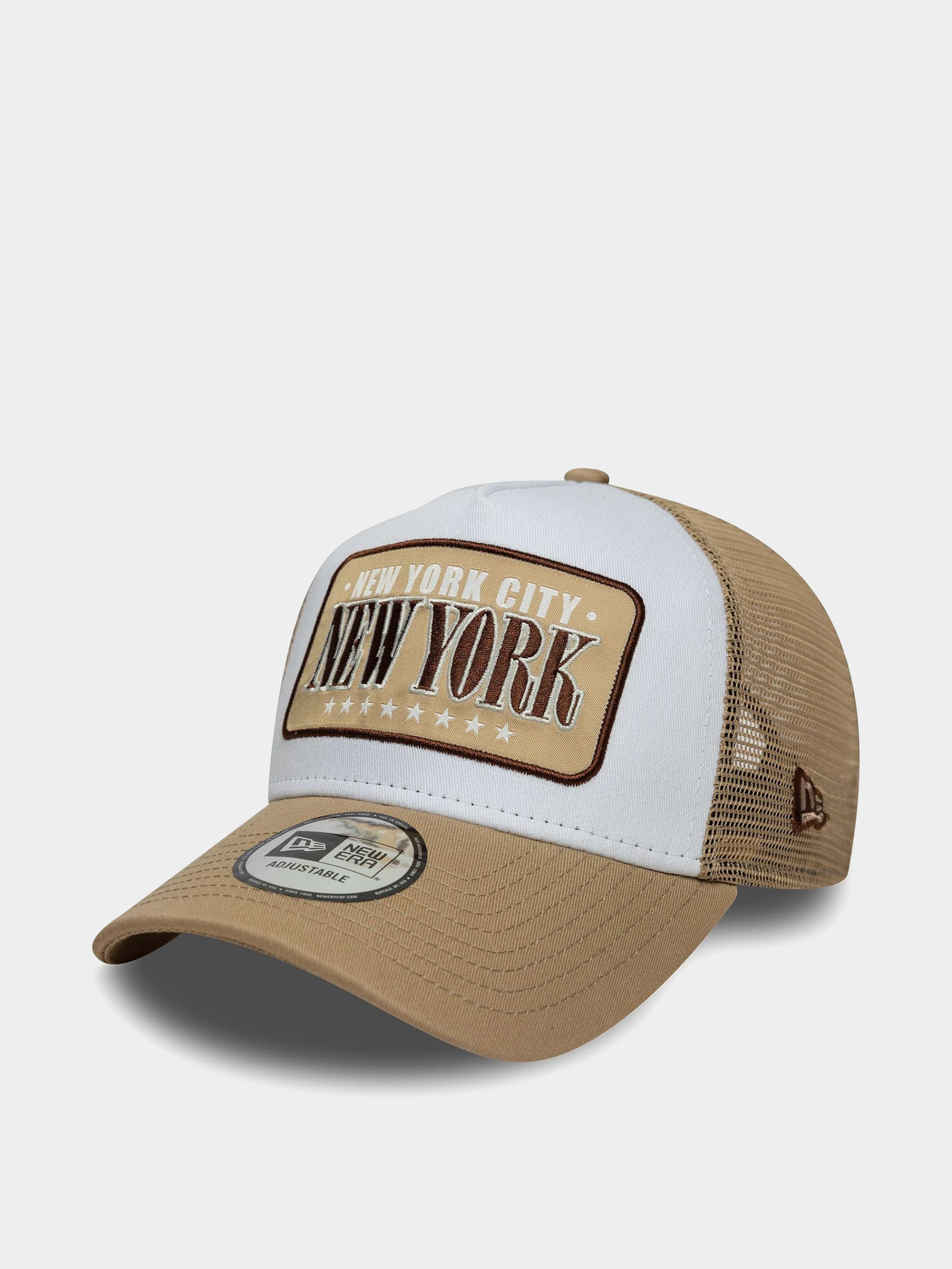 u0160iltovka New Era Location Patch Trucker (camel/white)