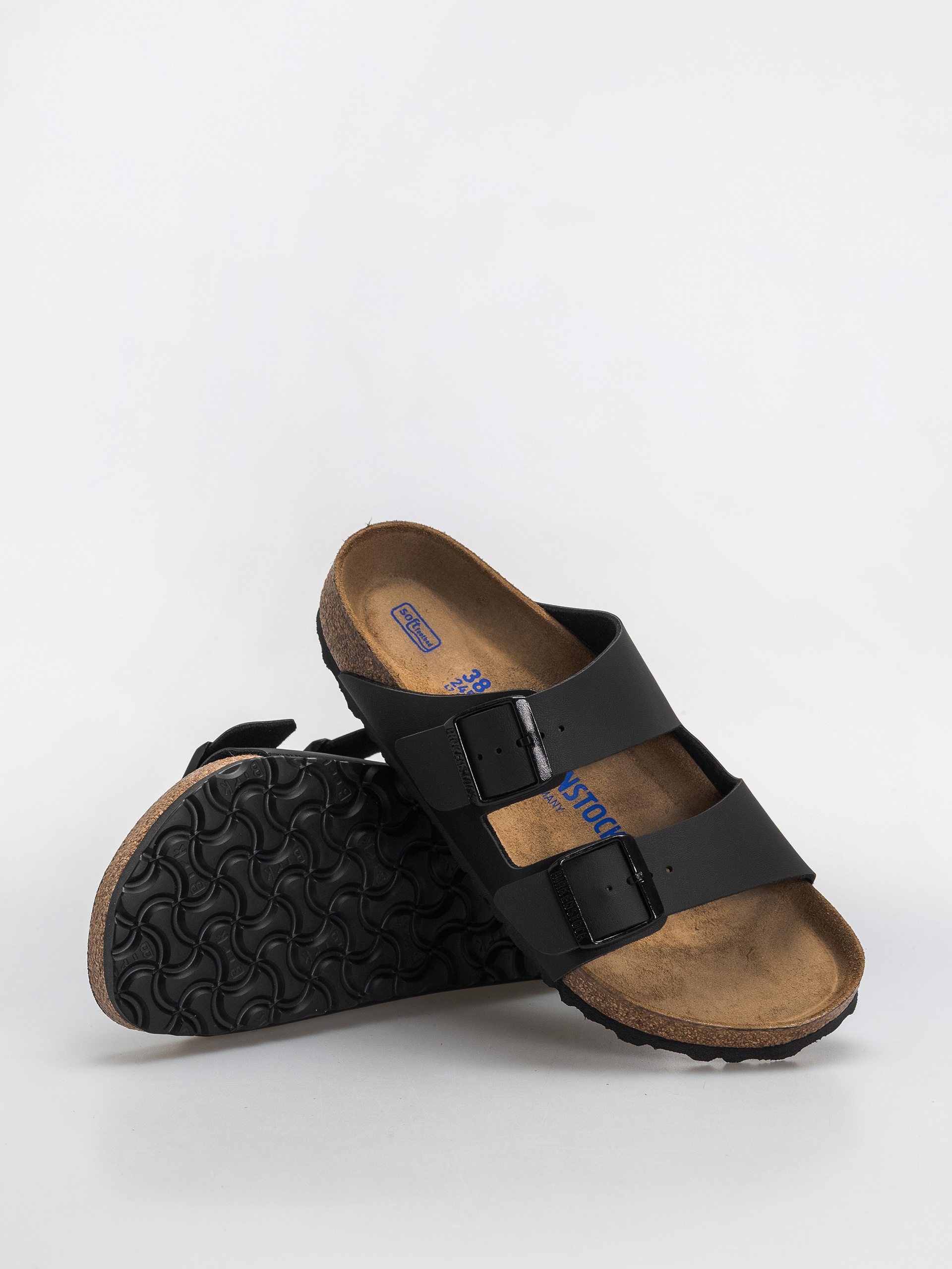 Šľapky Birkenstock Arizona Soft Footbed Birko Flor Regular (black)