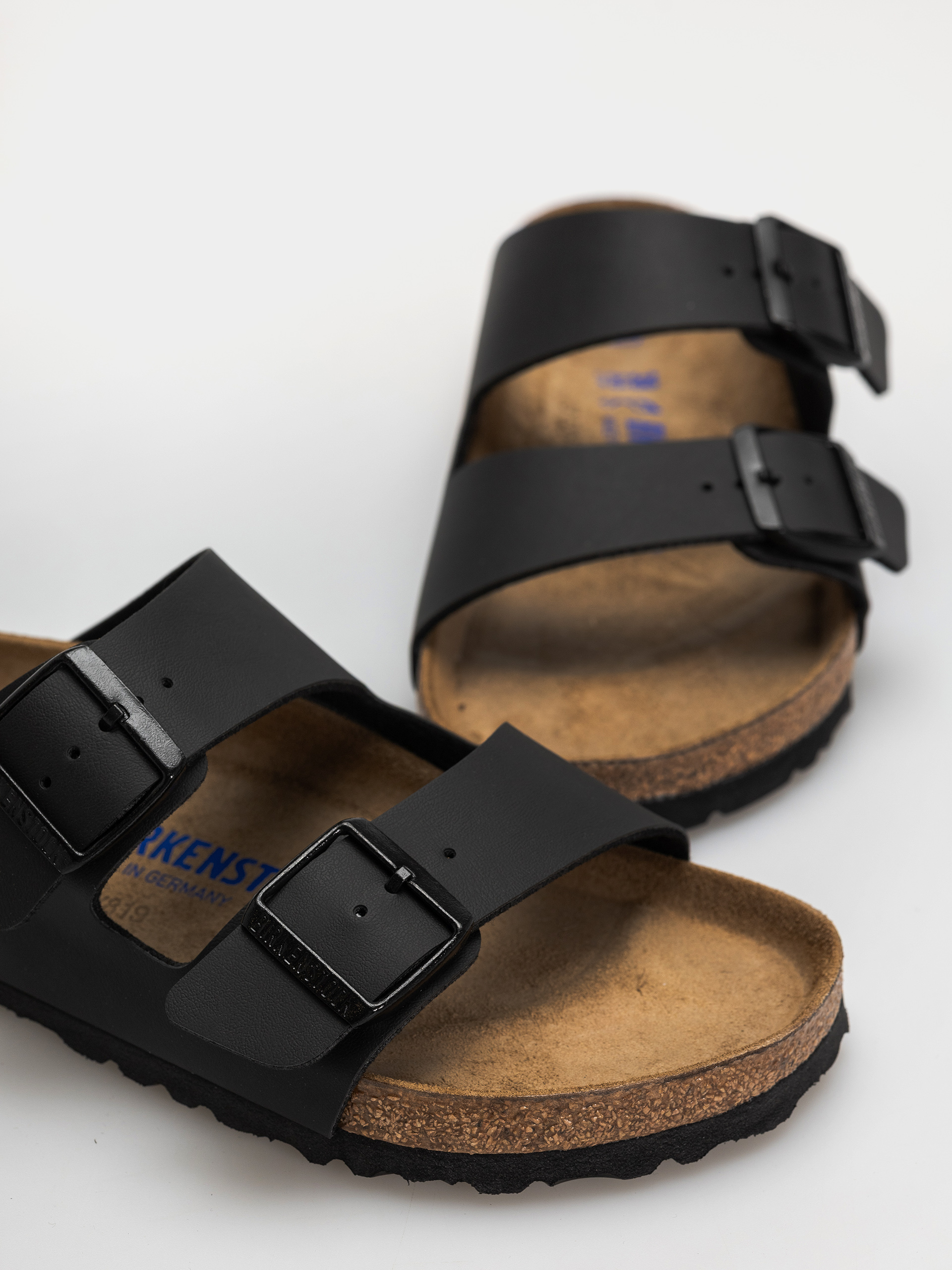 Šľapky Birkenstock Arizona Soft Footbed Birko Flor Regular (black)