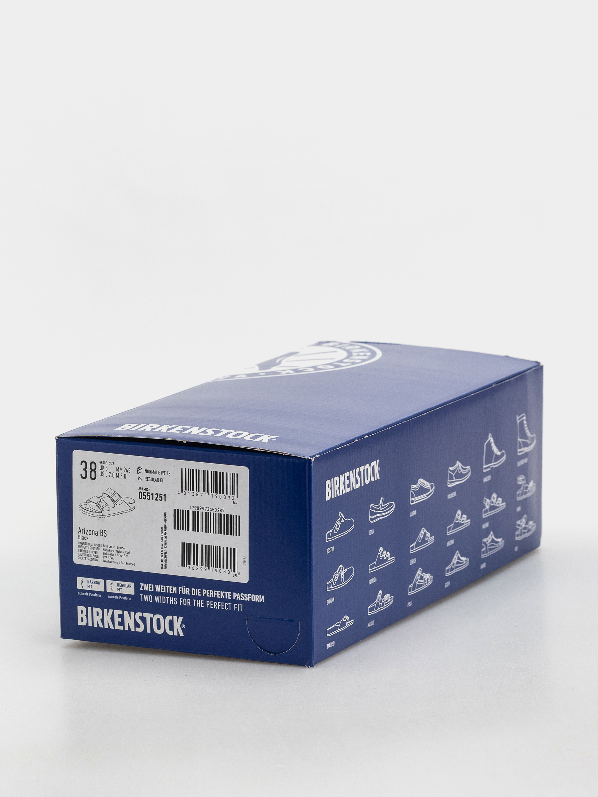 Šľapky Birkenstock Arizona Soft Footbed Birko Flor Regular (black)