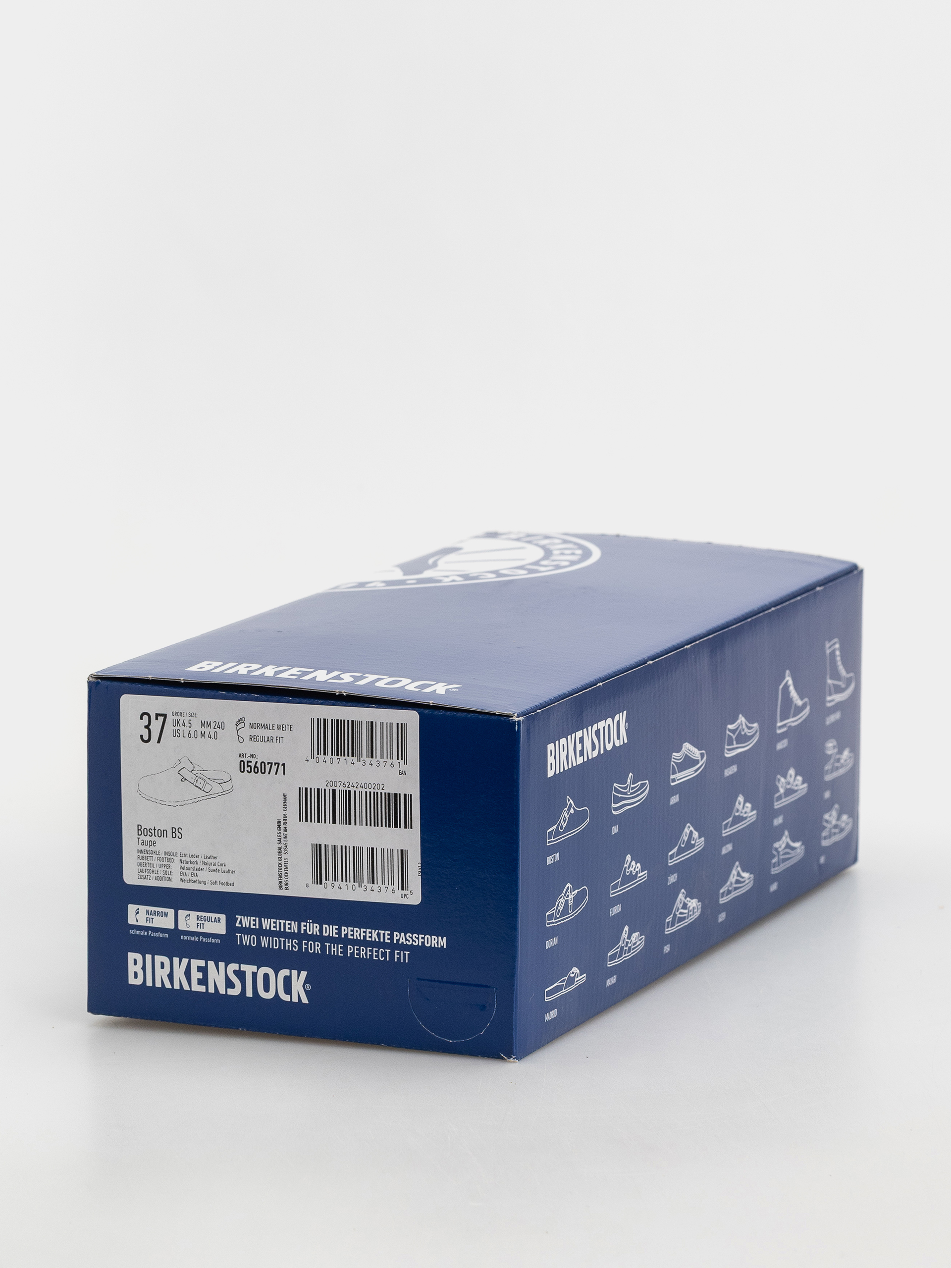 Šľapky Birkenstock Boston SFB Suede Leather Regular (taupe)