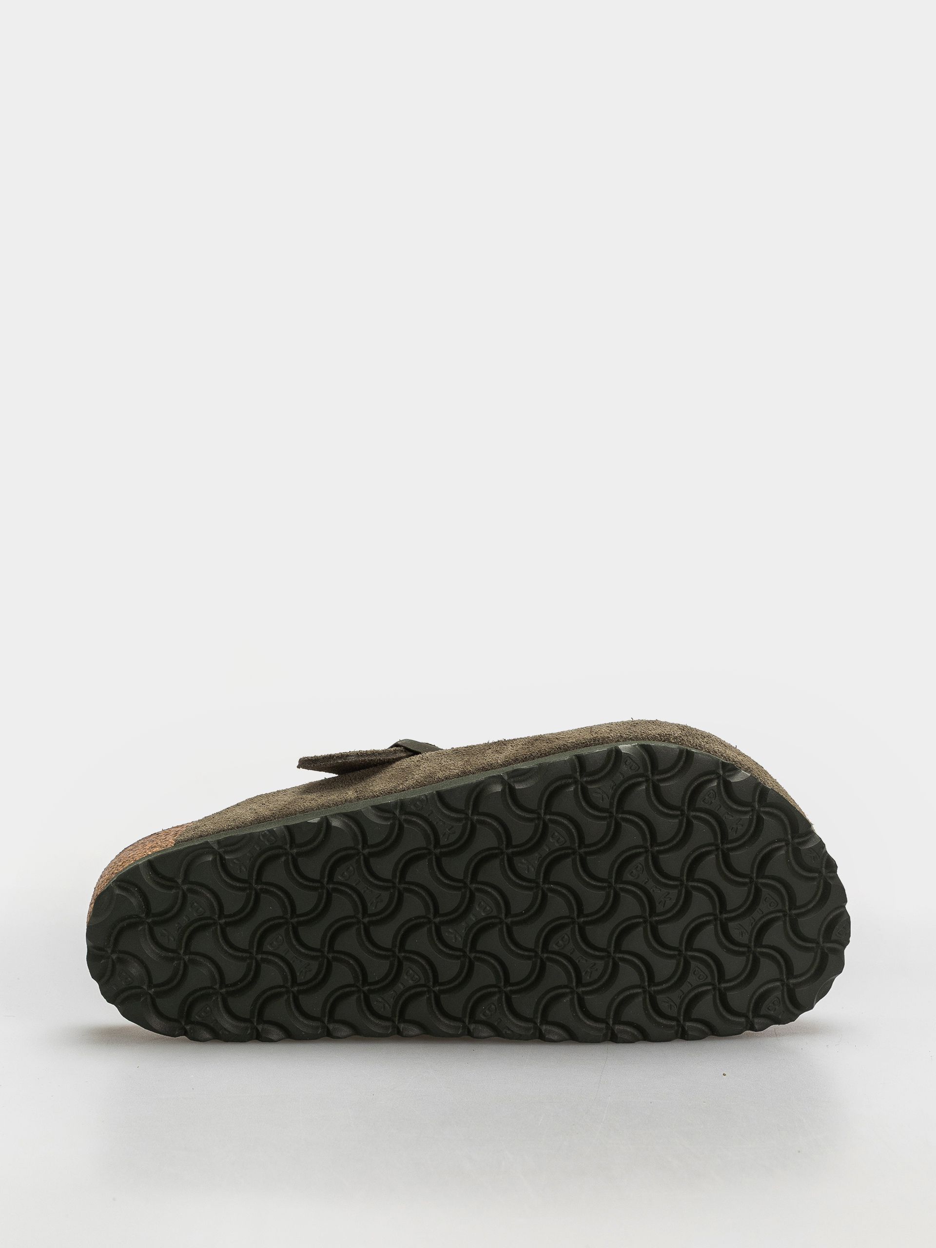 Šľapky Birkenstock Boston Suede Leather Regular (thyme)