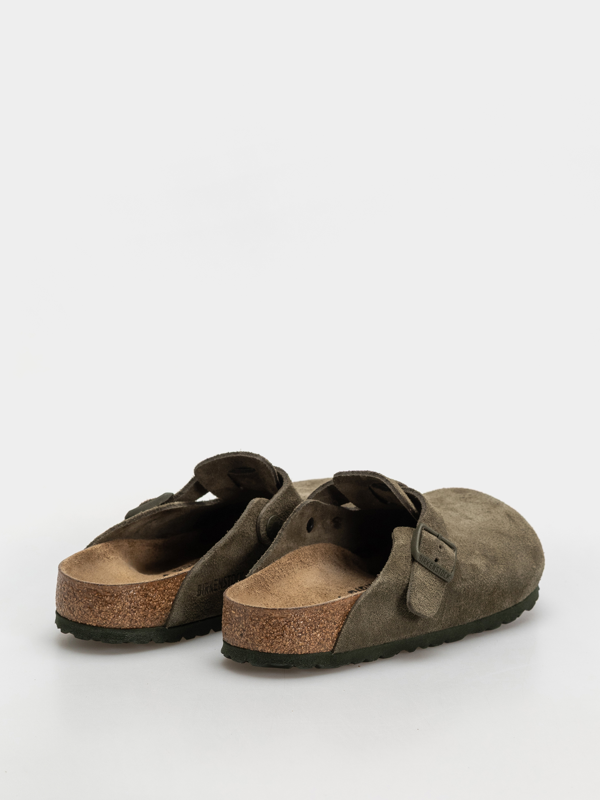 Šľapky Birkenstock Boston Suede Leather Regular (thyme)