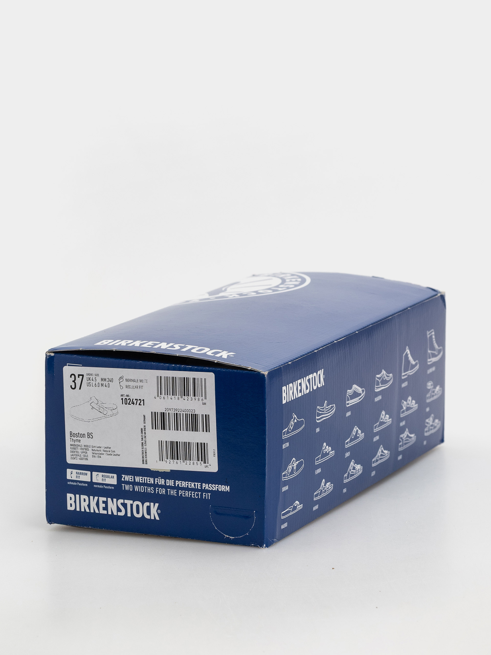 Šľapky Birkenstock Boston Suede Leather Regular (thyme)