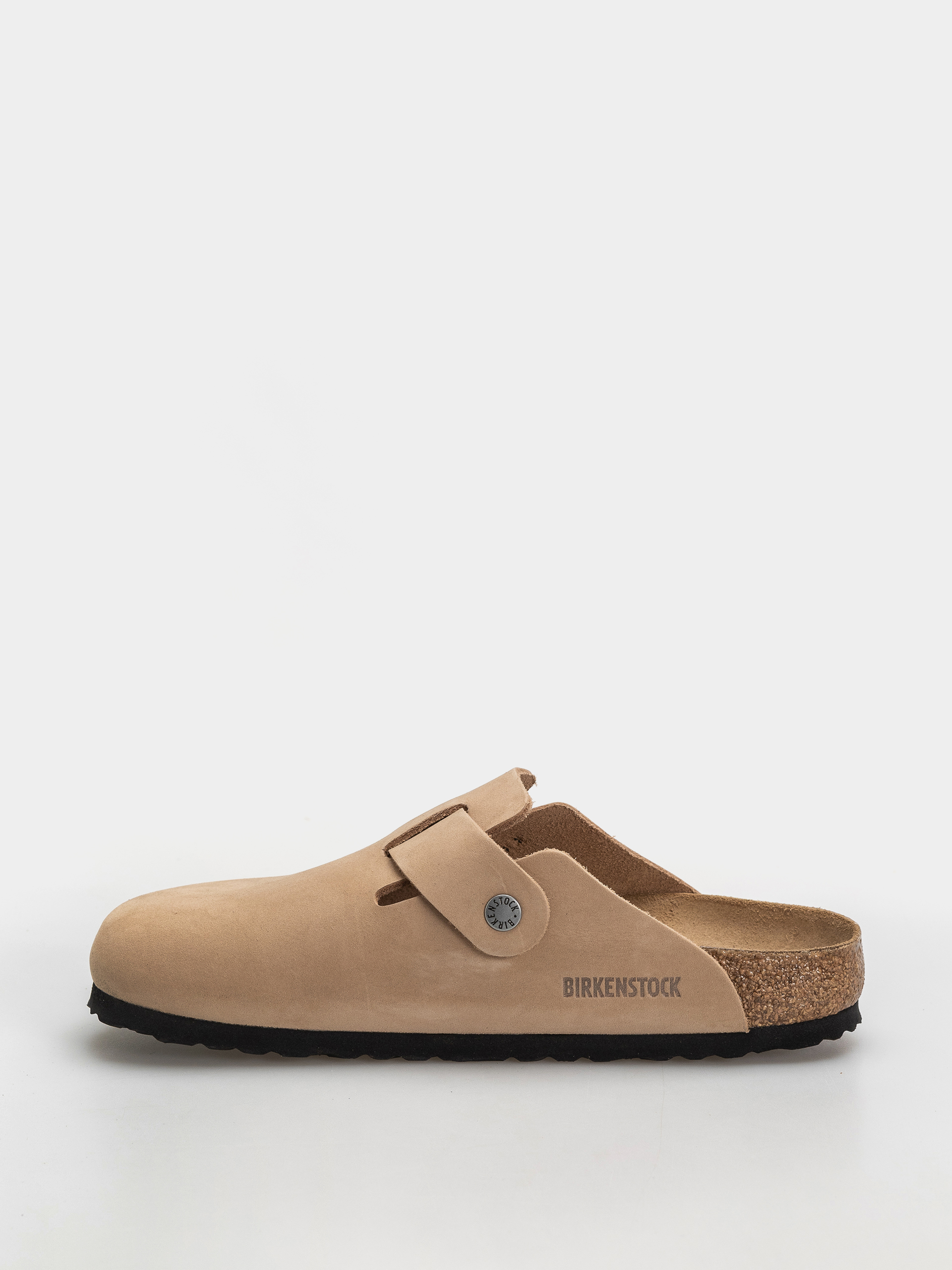 Šľapky Birkenstock Boston Wire Buckle Nubuck Leather Narrow (sandcastle)