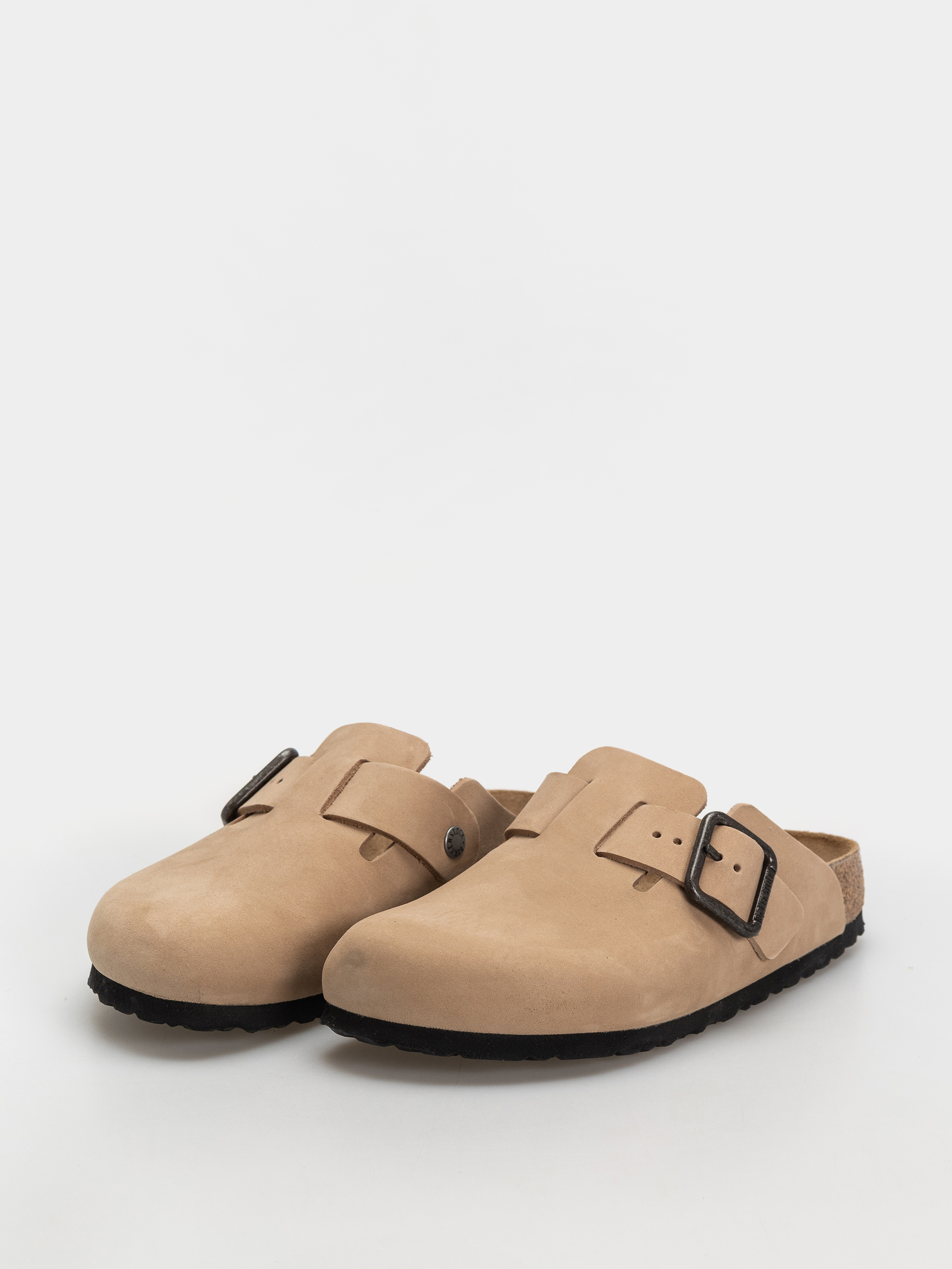 Šľapky Birkenstock Boston Wire Buckle Nubuck Leather Narrow (sandcastle)