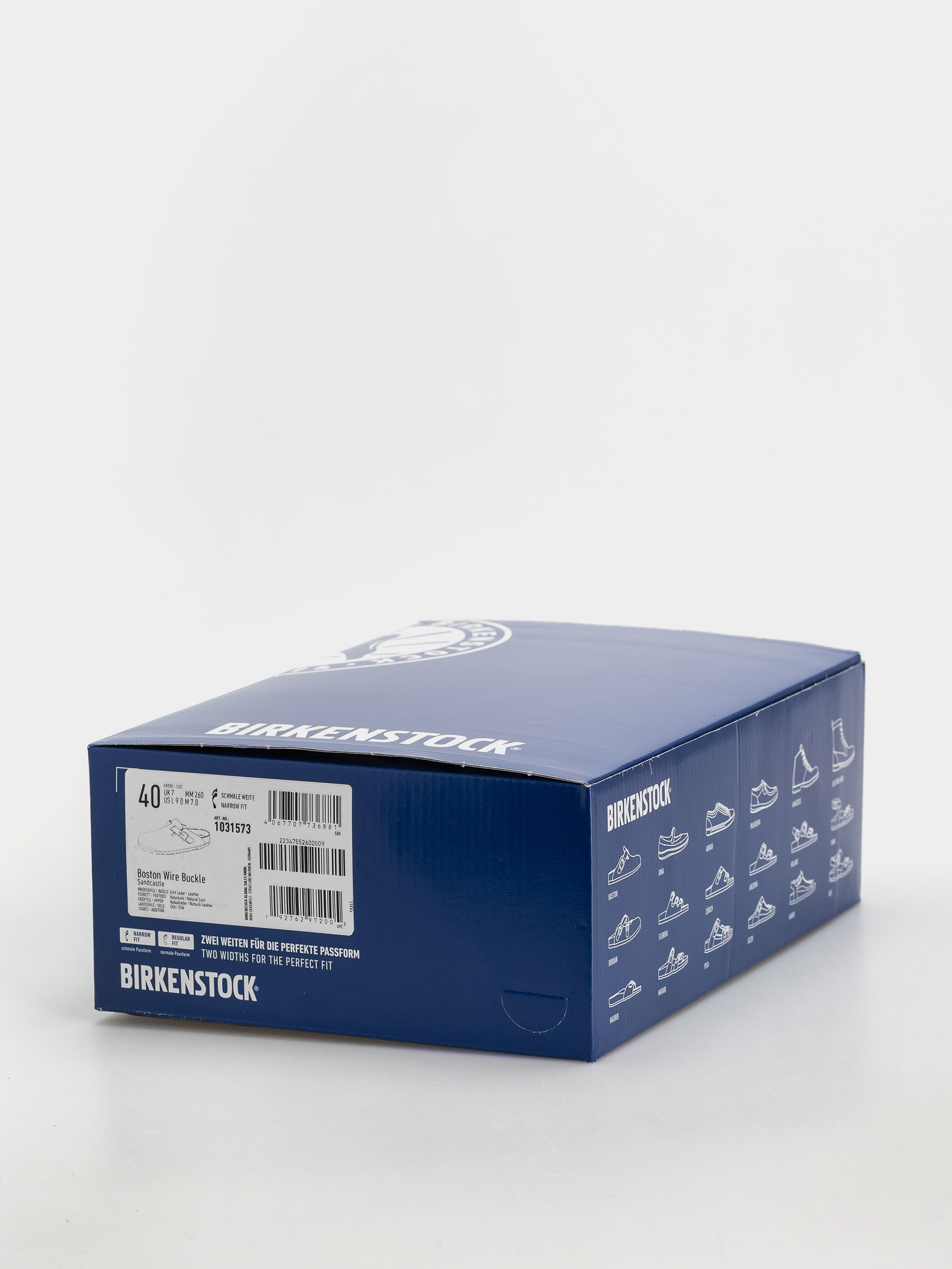 Šľapky Birkenstock Boston Wire Buckle Nubuck Leather Narrow (sandcastle)