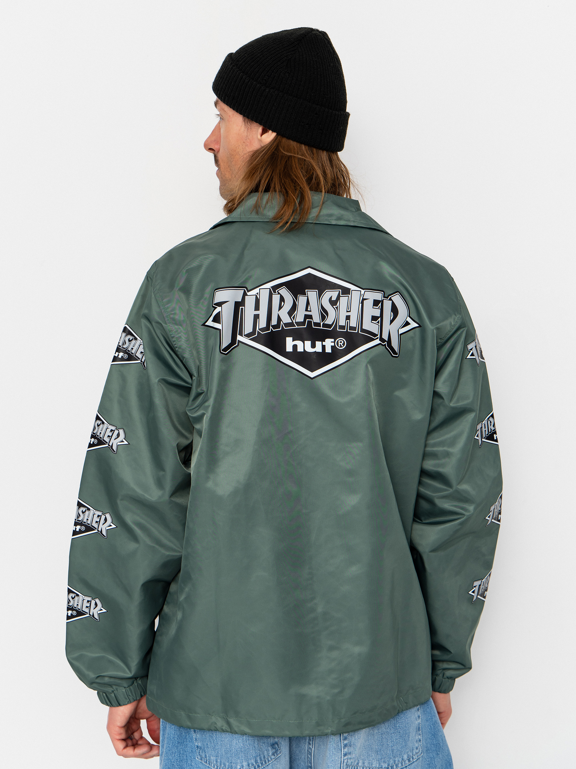 Bunda HUF X Thrasher Logo (forest green)