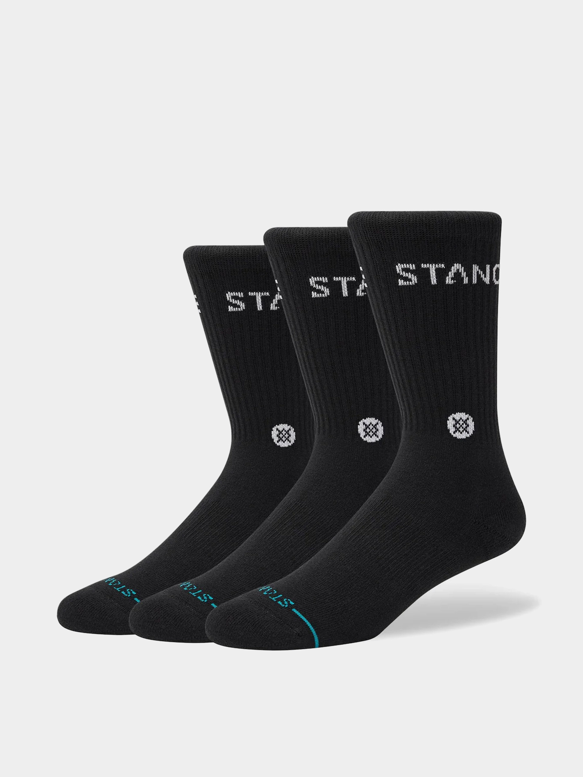 Ponožky Stance Origin 3 Pack Quarter (black)