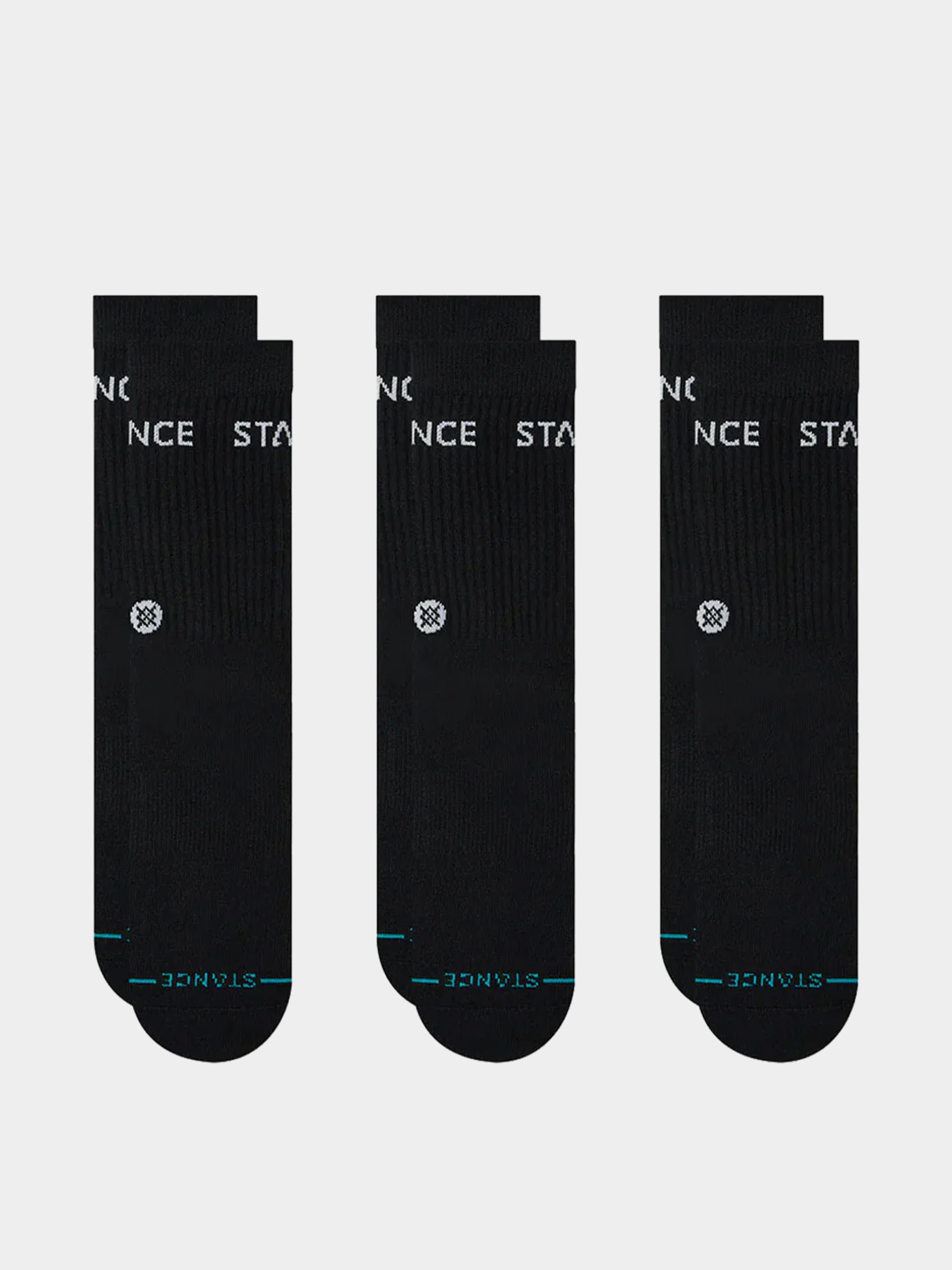 Ponožky Stance Origin 3 Pack Quarter (black)