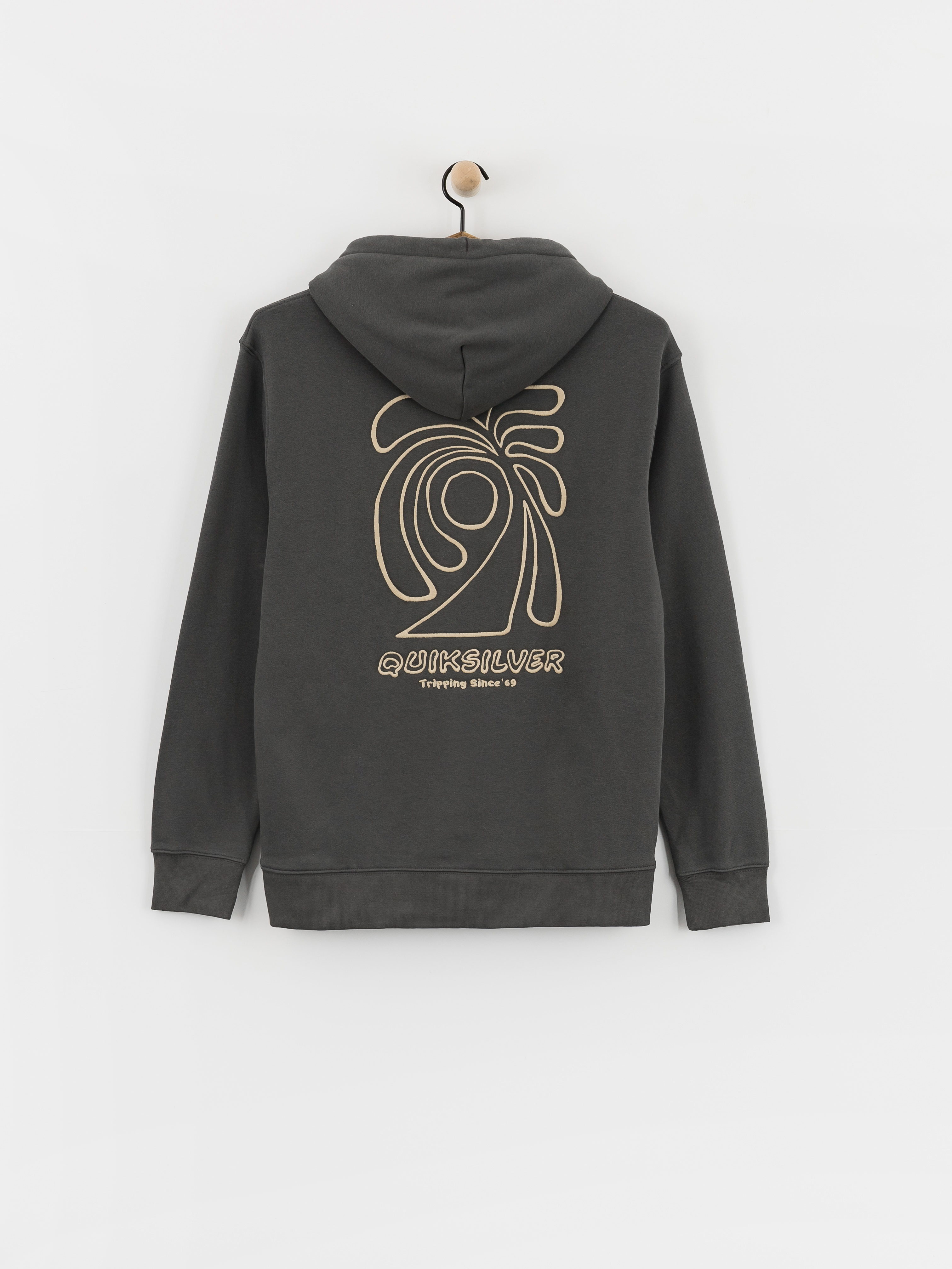 Mikina s kapucu0148ou Quiksilver Salt Water Graphic HD (iron gate)