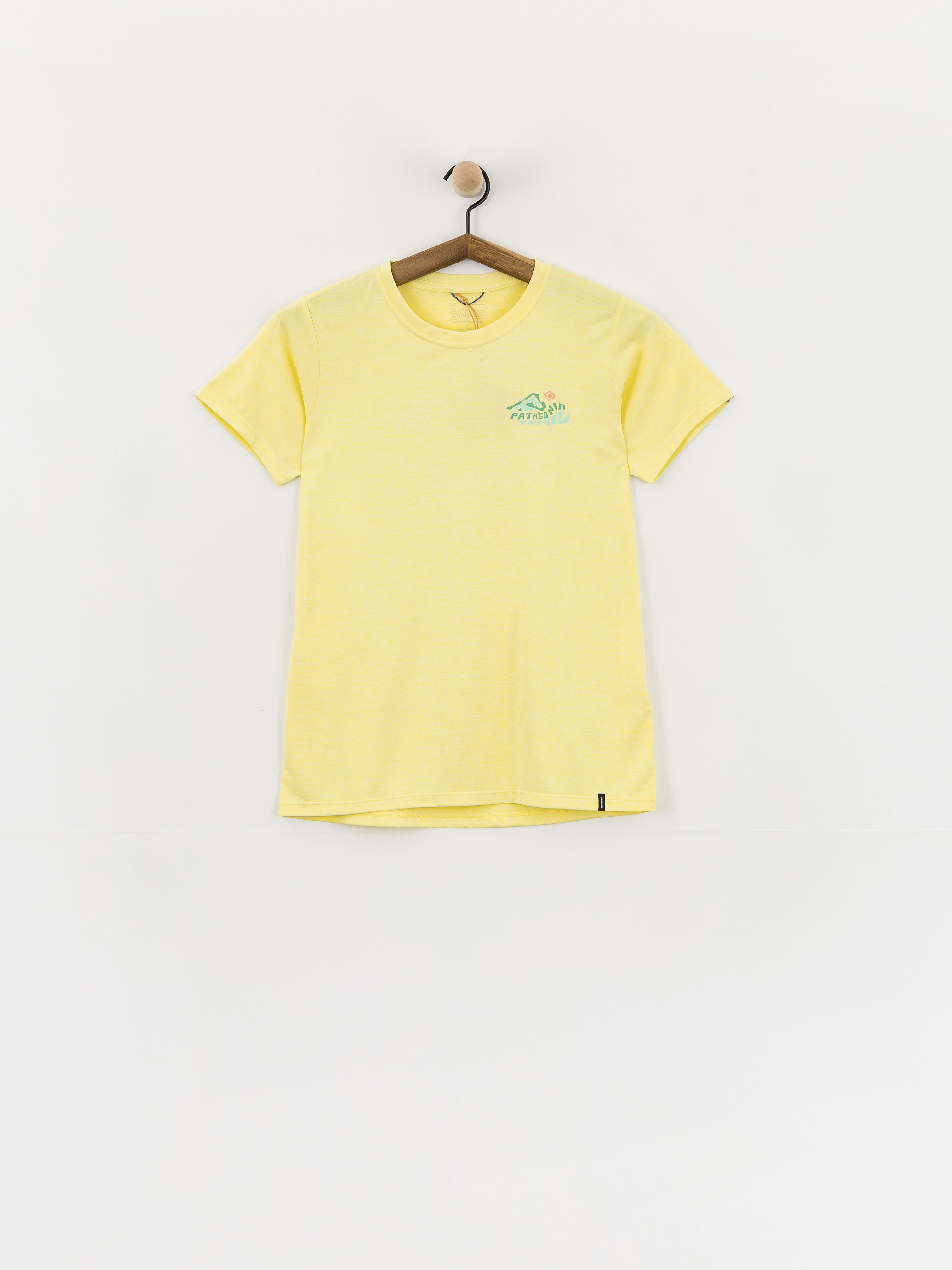 Tričko Patagonia Capilene Cool Trailcheck Wmn (lemon zest)