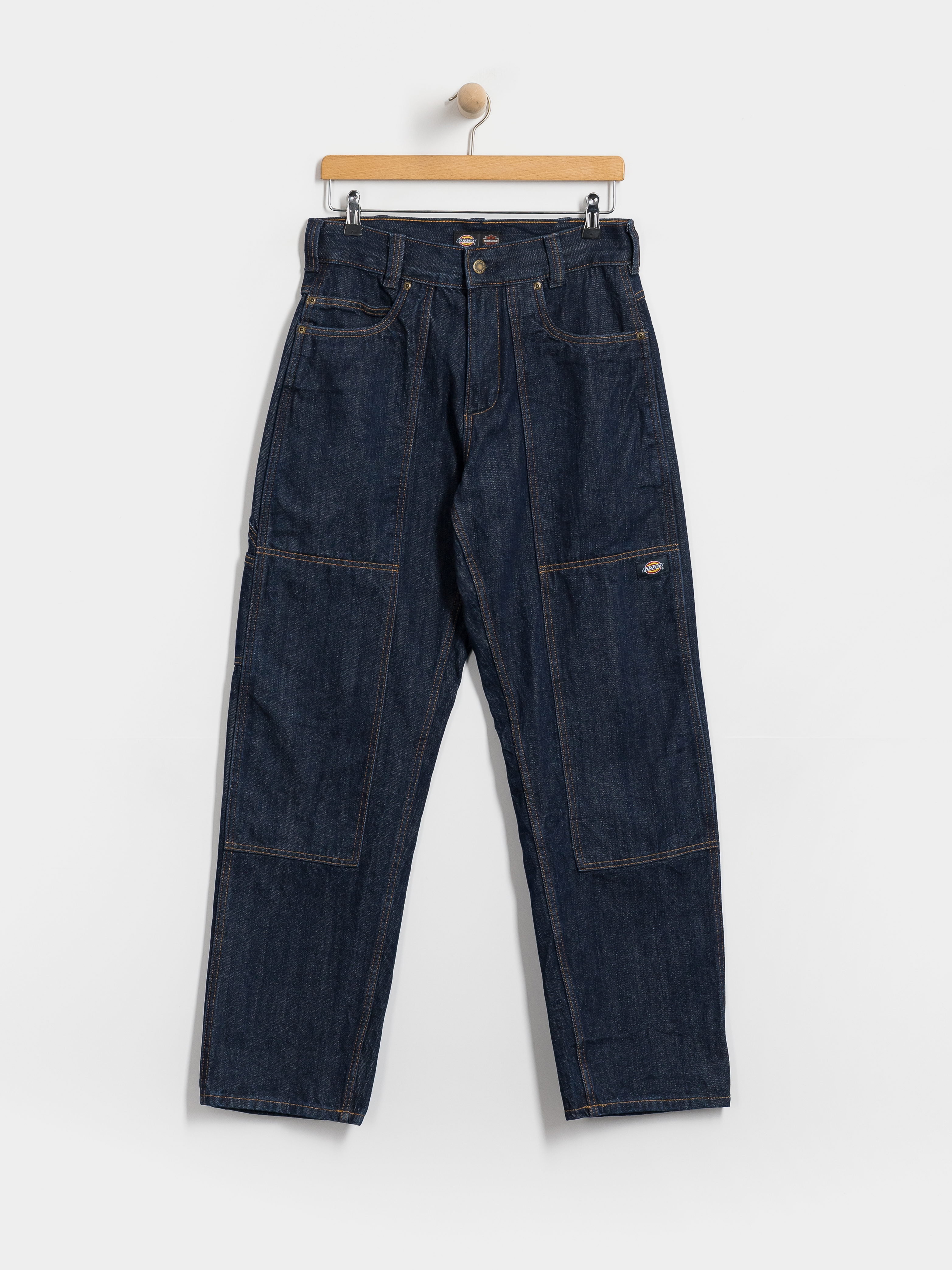 Nohavice Dickies X Harley Davidson Denim Carpenter (rinsed indigo blue)