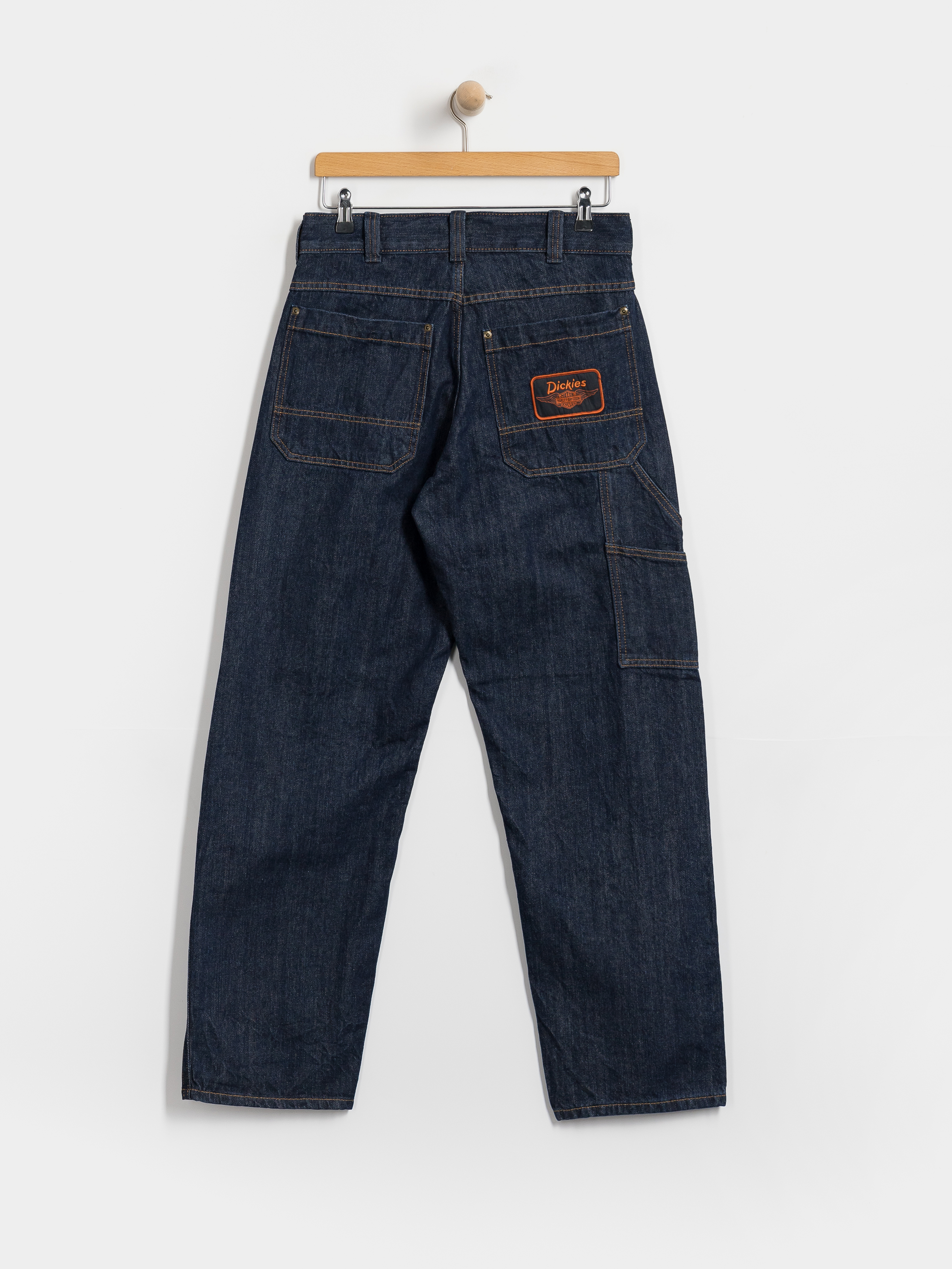 Nohavice Dickies X Harley Davidson Denim Carpenter (rinsed indigo blue)
