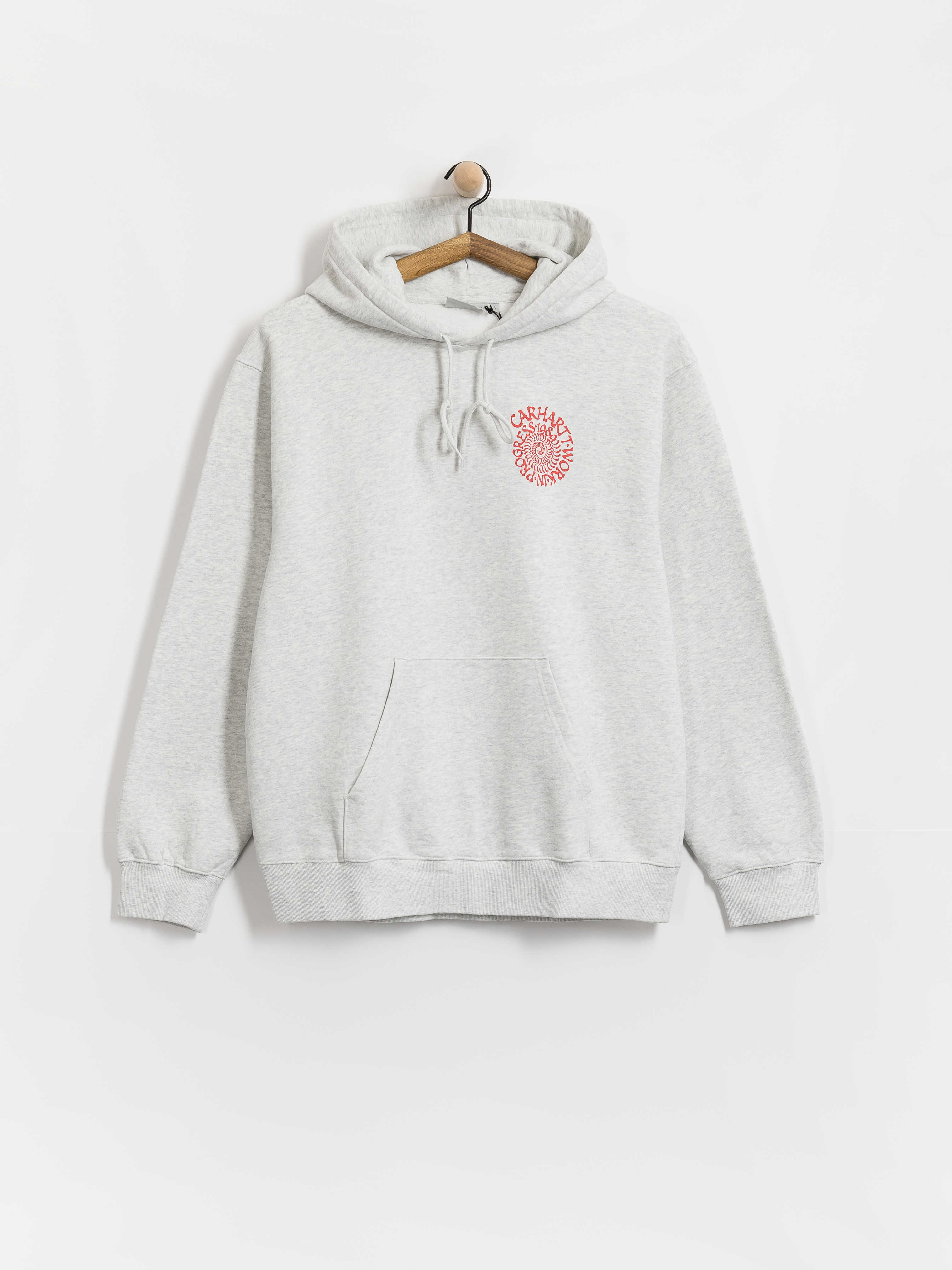 Mikina s kapucňou Carhartt WIP Spiral HD (ash heather)