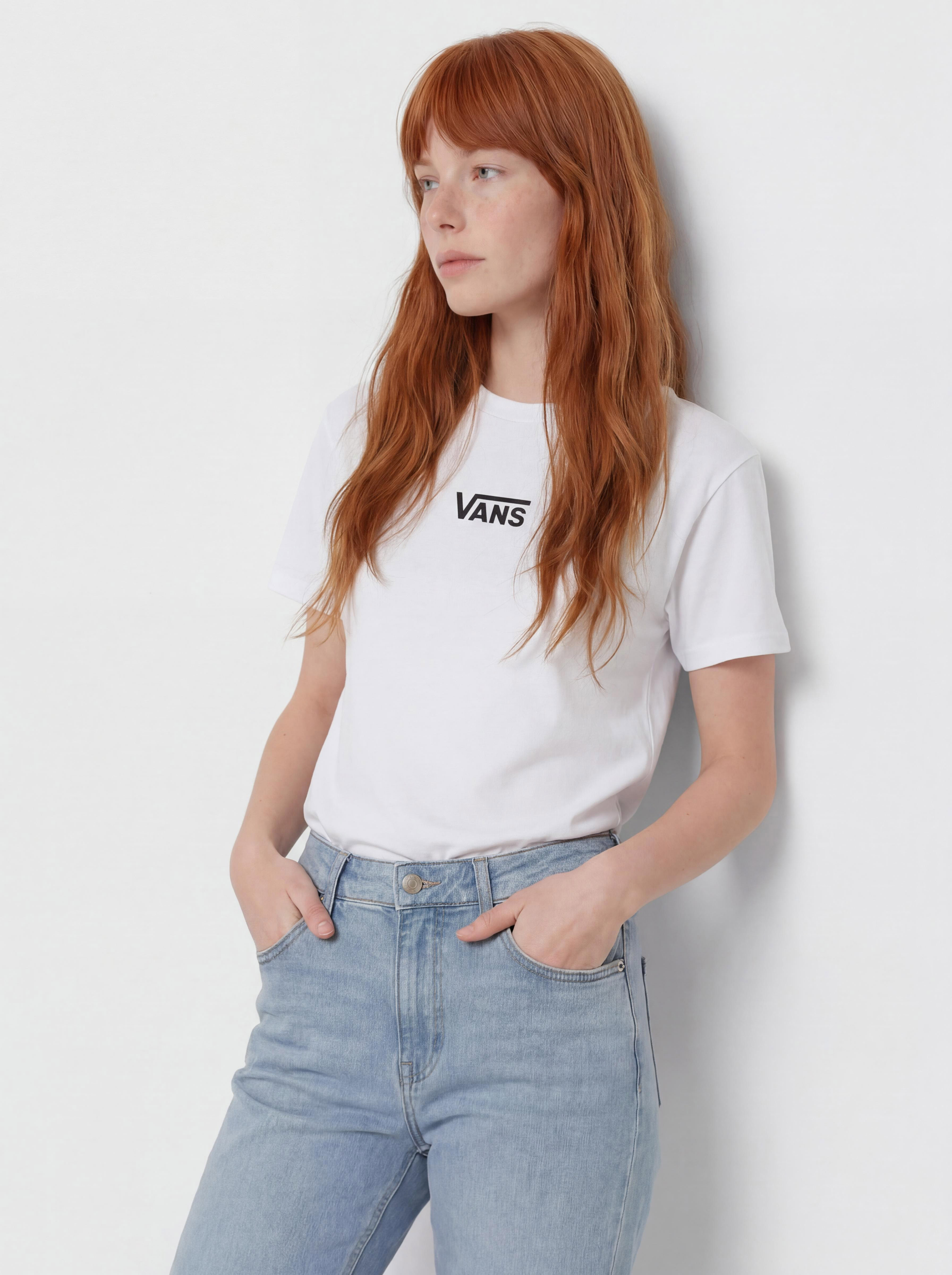 Tričko Vans Flying V Oversized Wmn (flying v white)