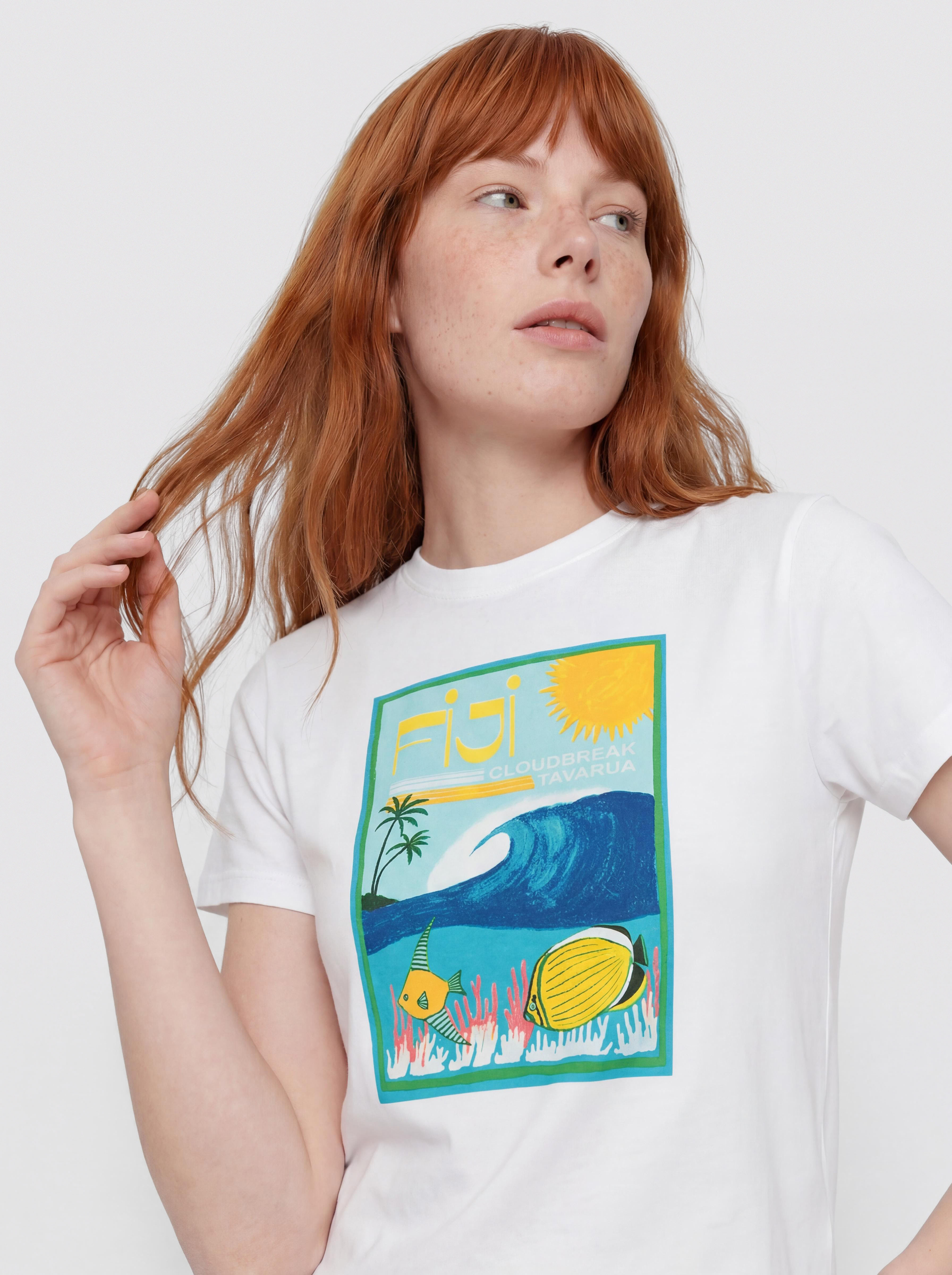 Tričko Roxy Atlas Hangloose Wmn (bright white fiji)