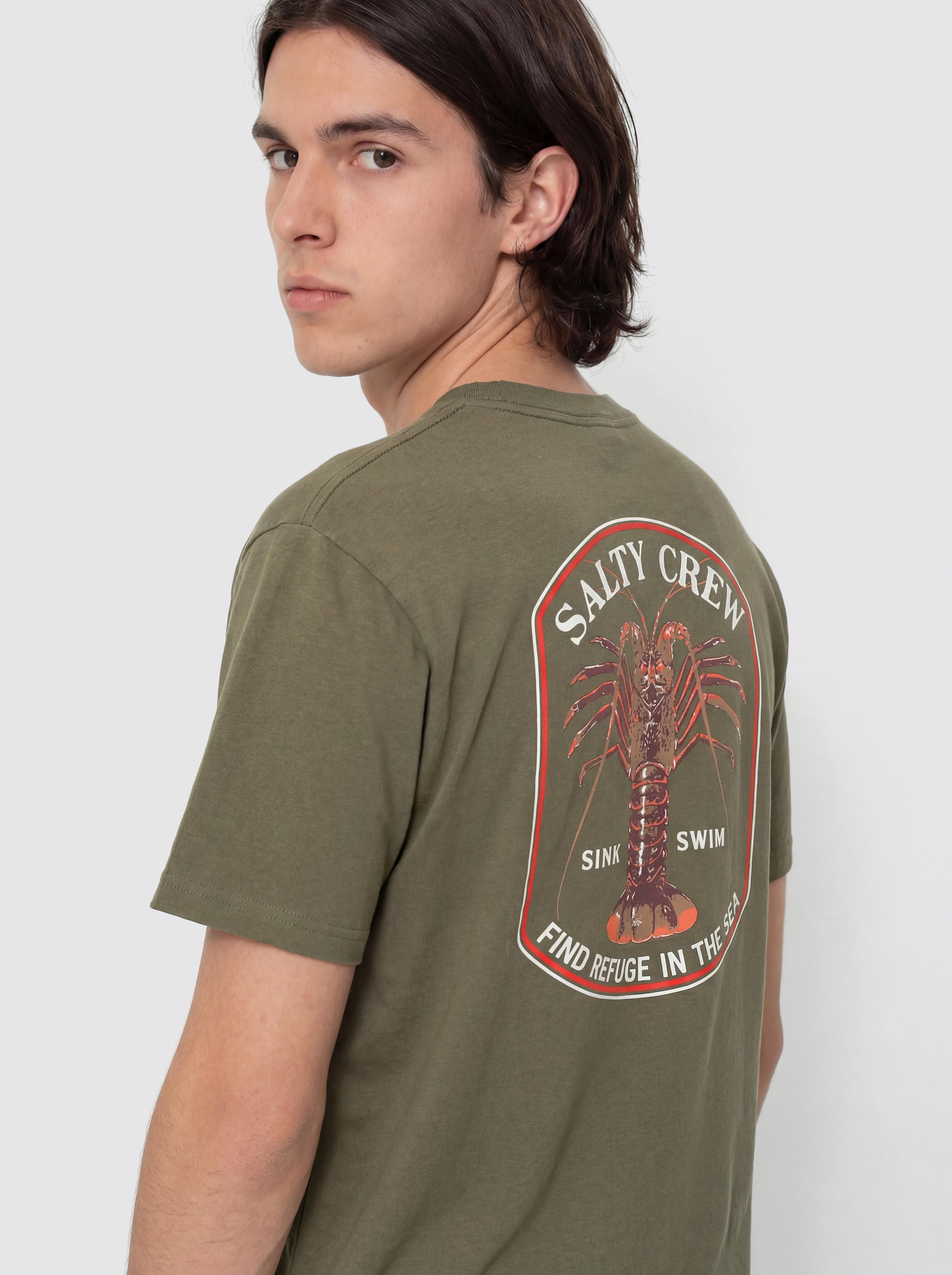 Tričko Salty Crew Spiny Standard (dusty olive)