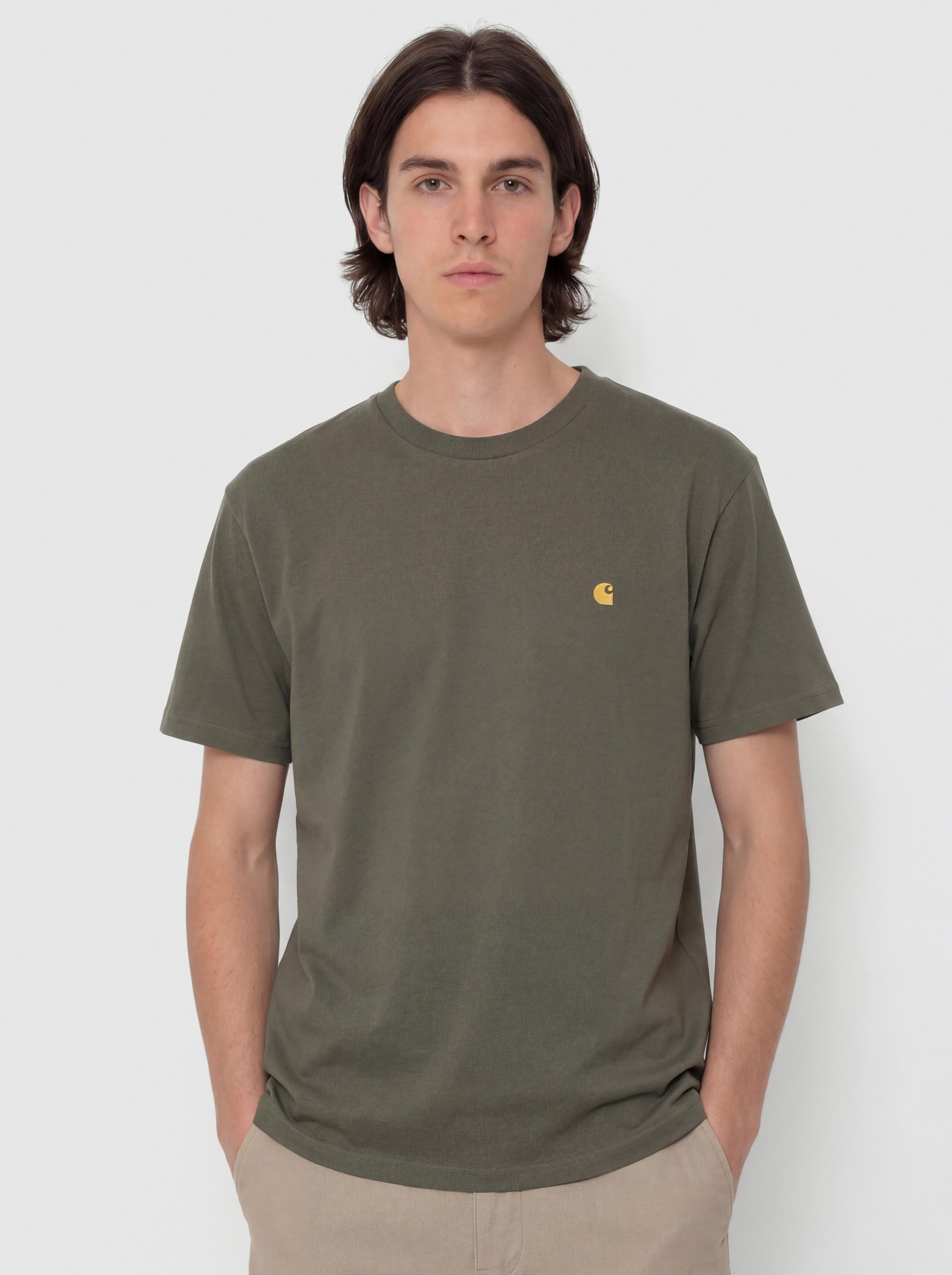 Tričko Carhartt WIP Chase (leaf/gold)