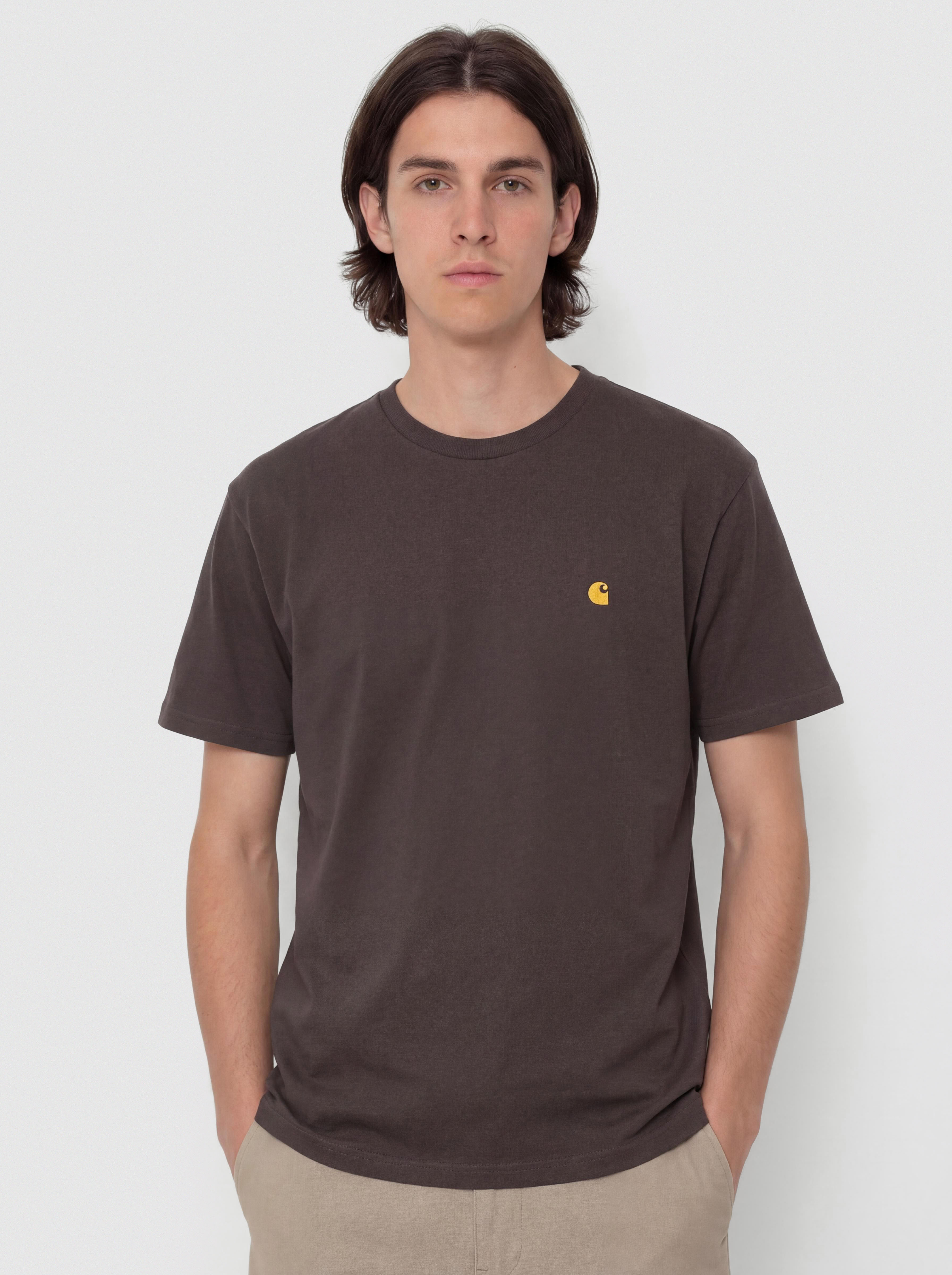 Tričko Carhartt WIP Chase (shale/gold)