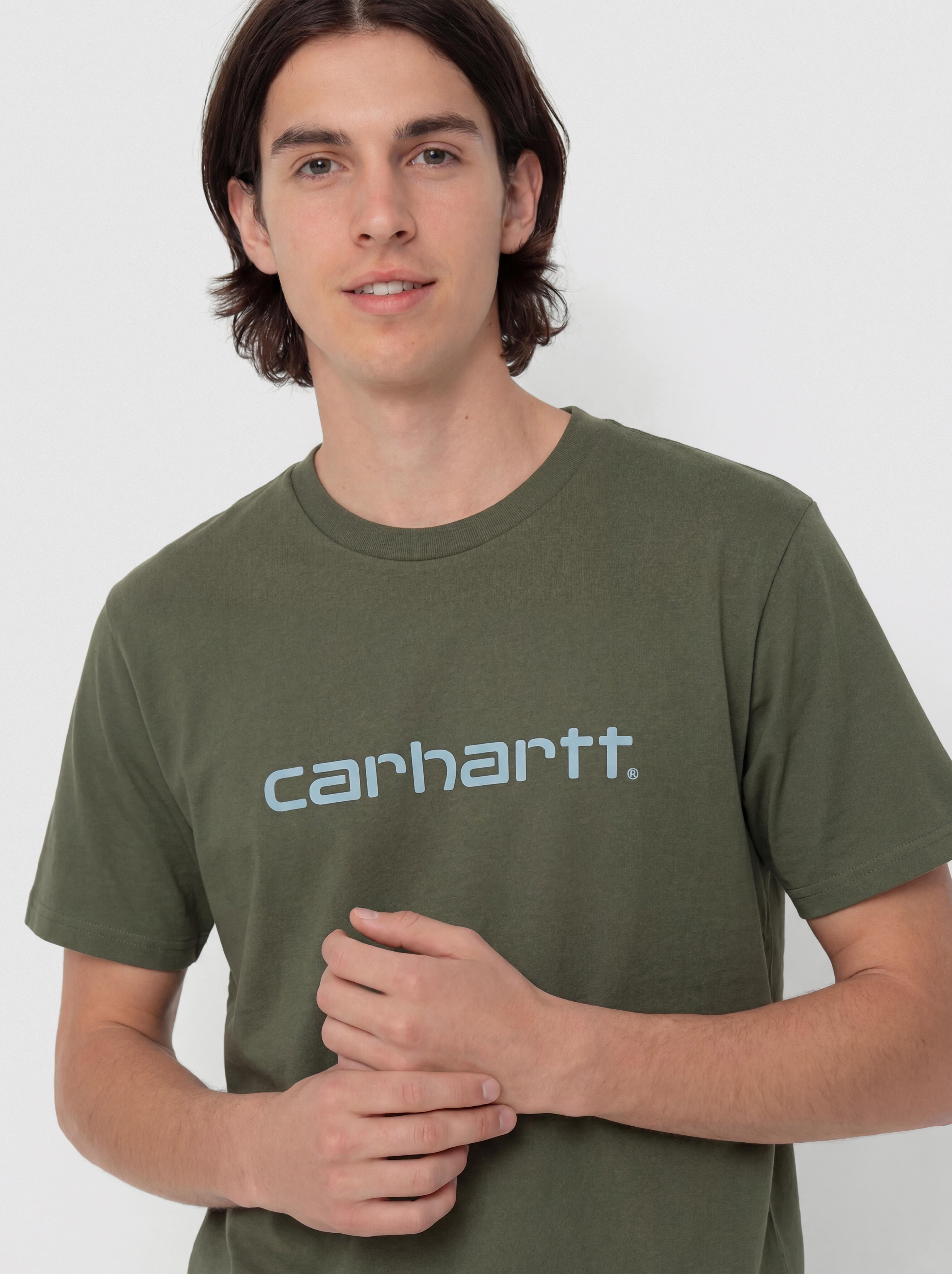 Tričko Carhartt WIP Script (leaf/tourmaline)