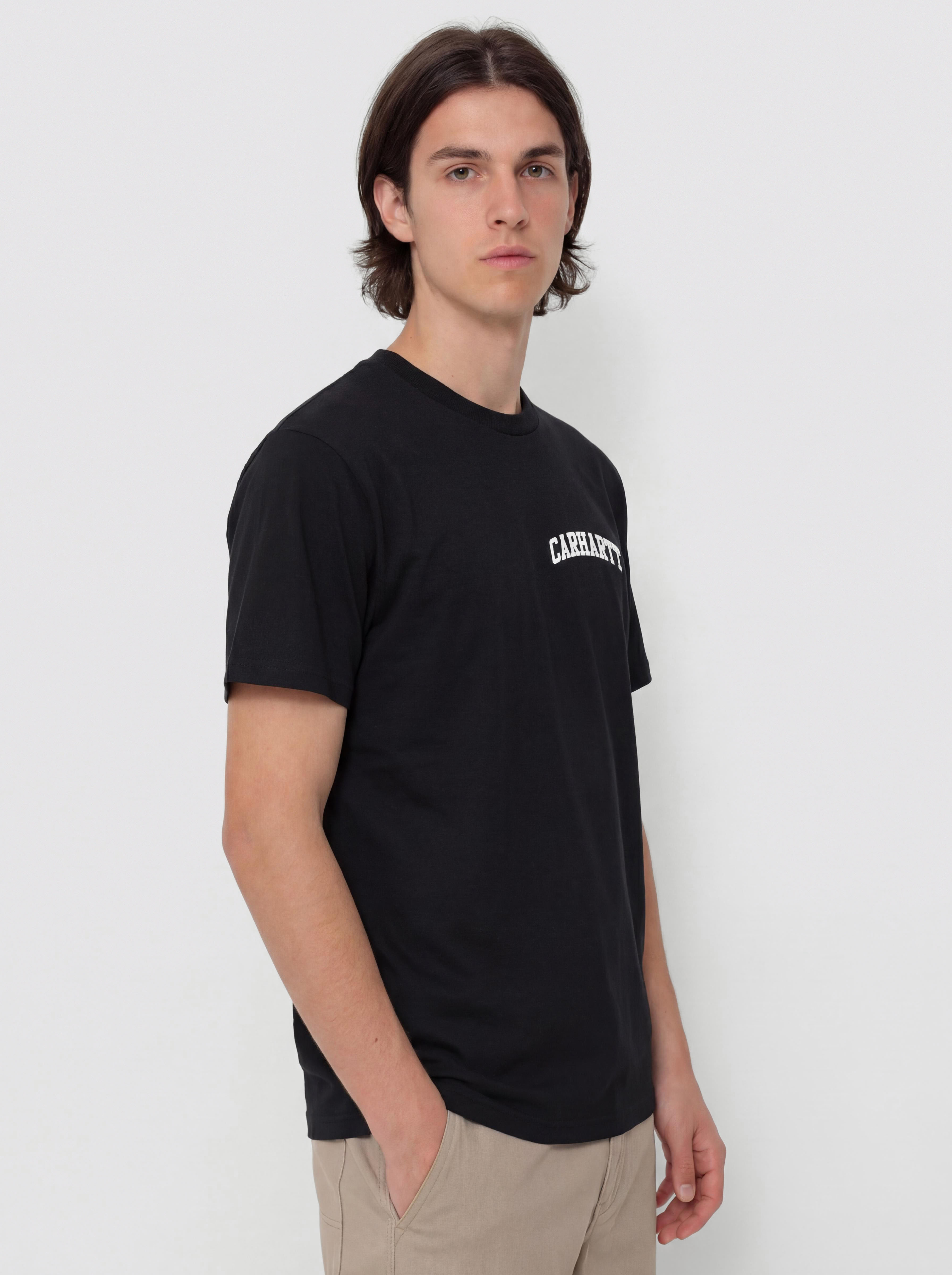 Tričko Carhartt WIP University Script (black/white)
