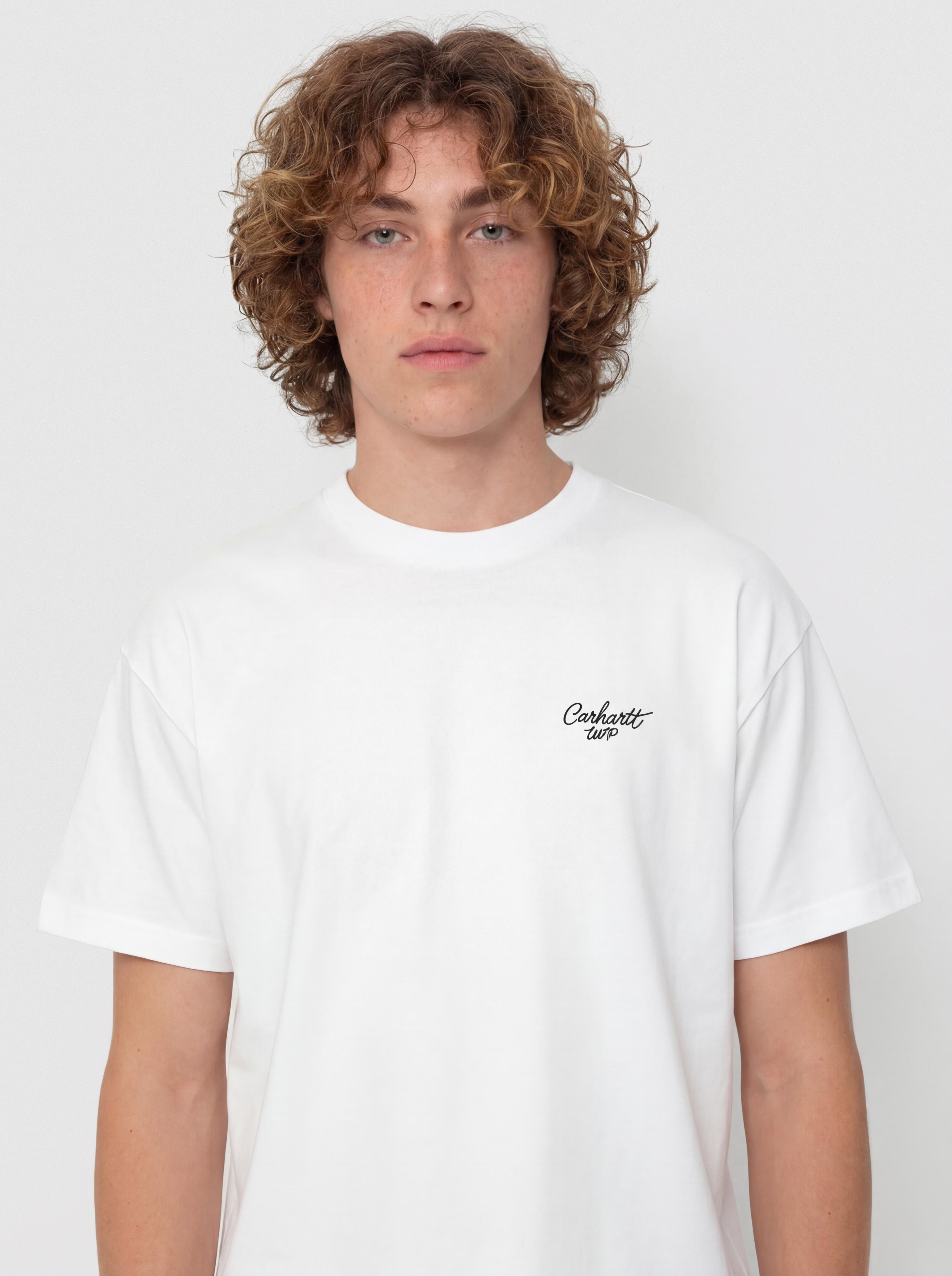 Tričko Carhartt WIP Signature Script (white/black)