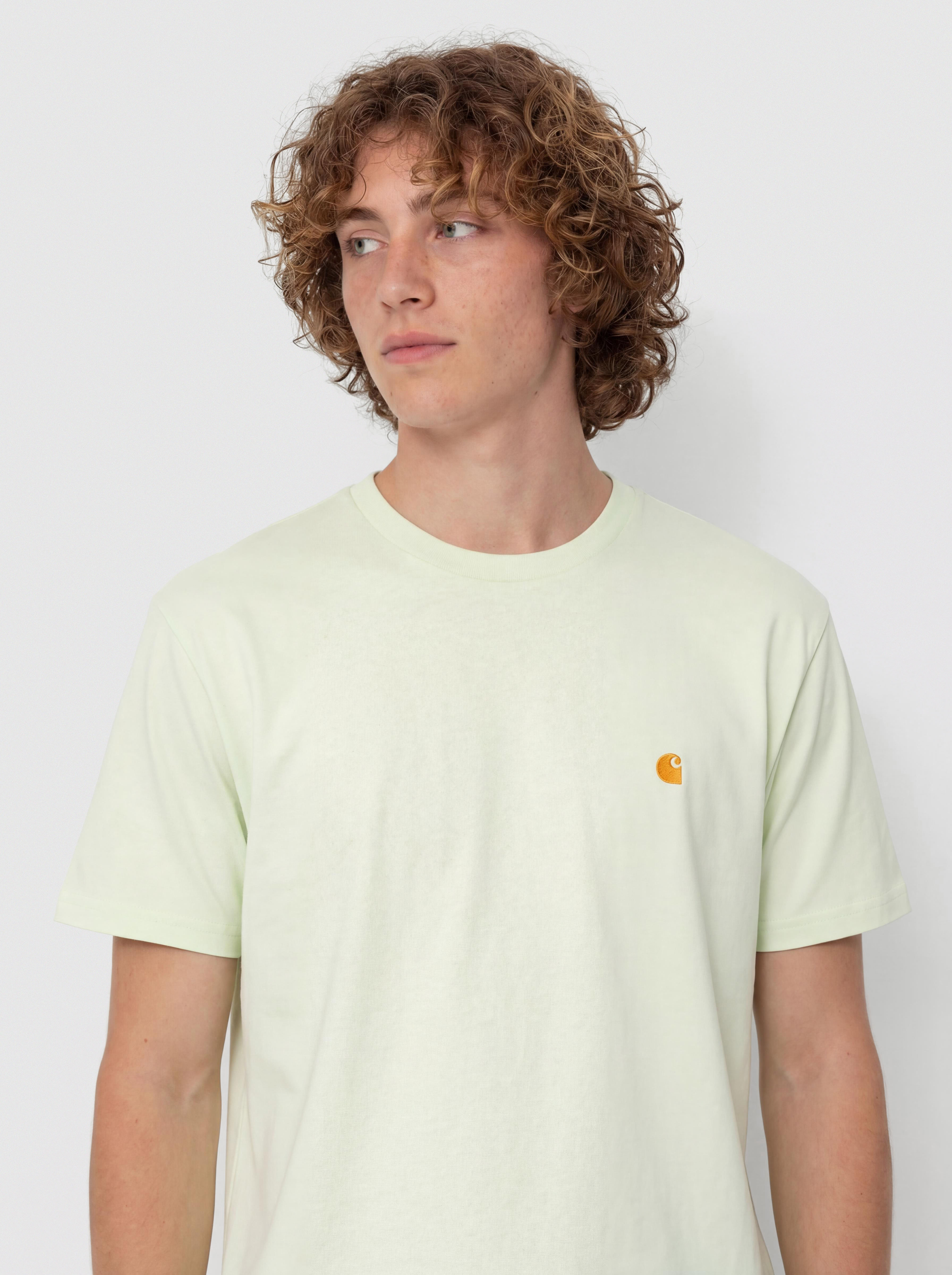 Tričko Carhartt WIP Chase (air green/gold)