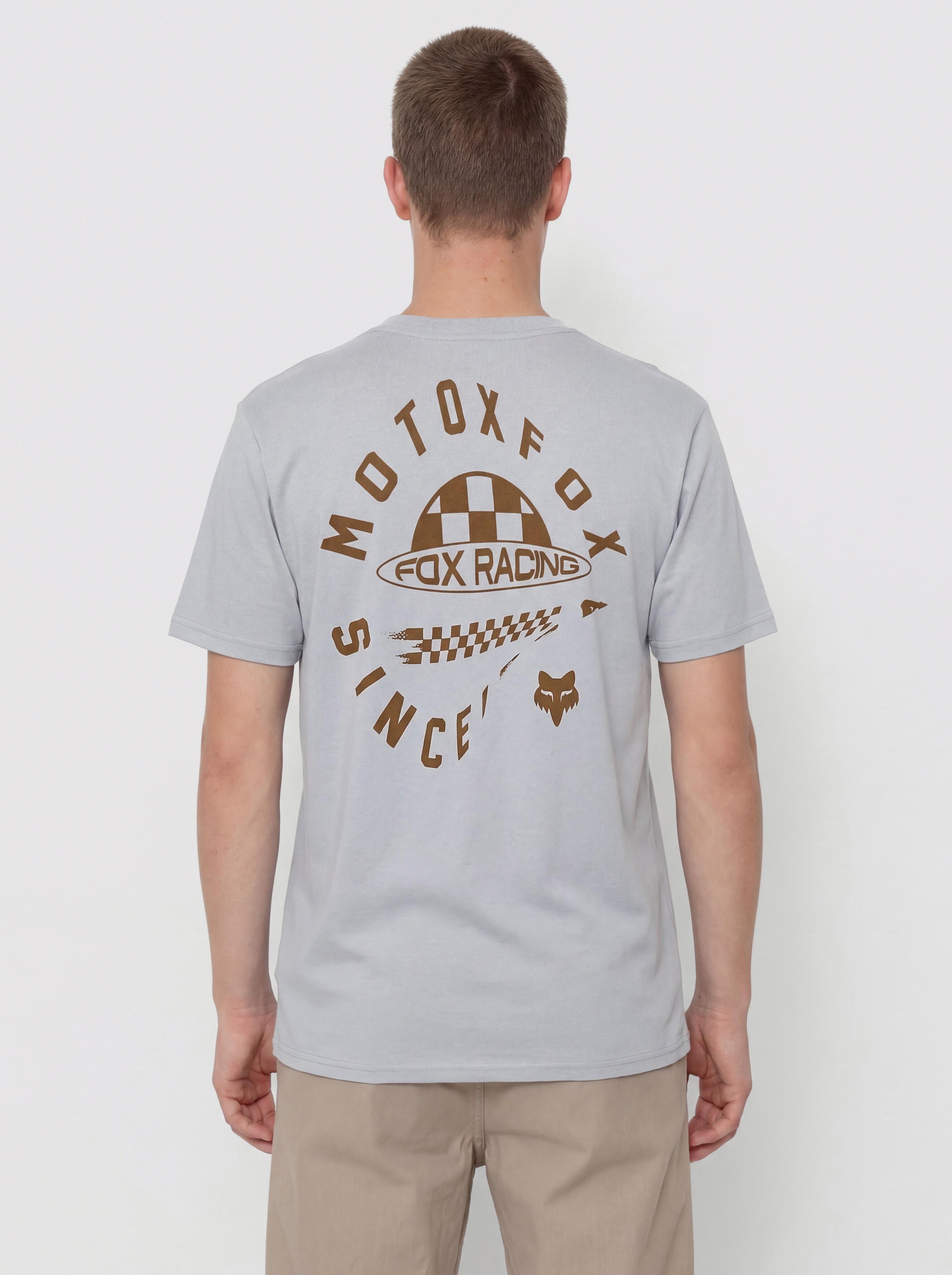 Tričko Fox Planet Moto (steel grey)