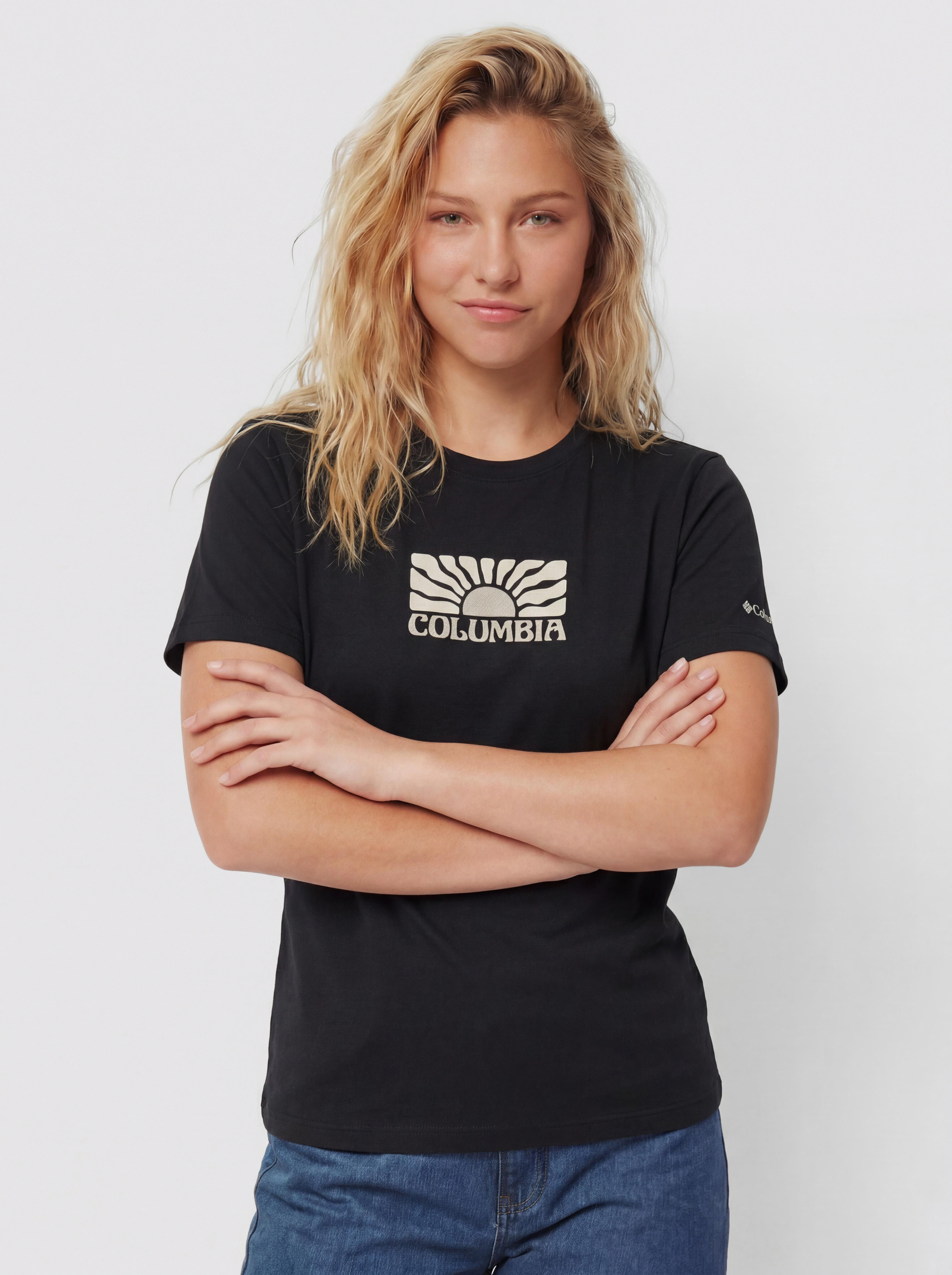 Tričko Columbia Ruby Springs Graphic Wmn (black/brandrise)