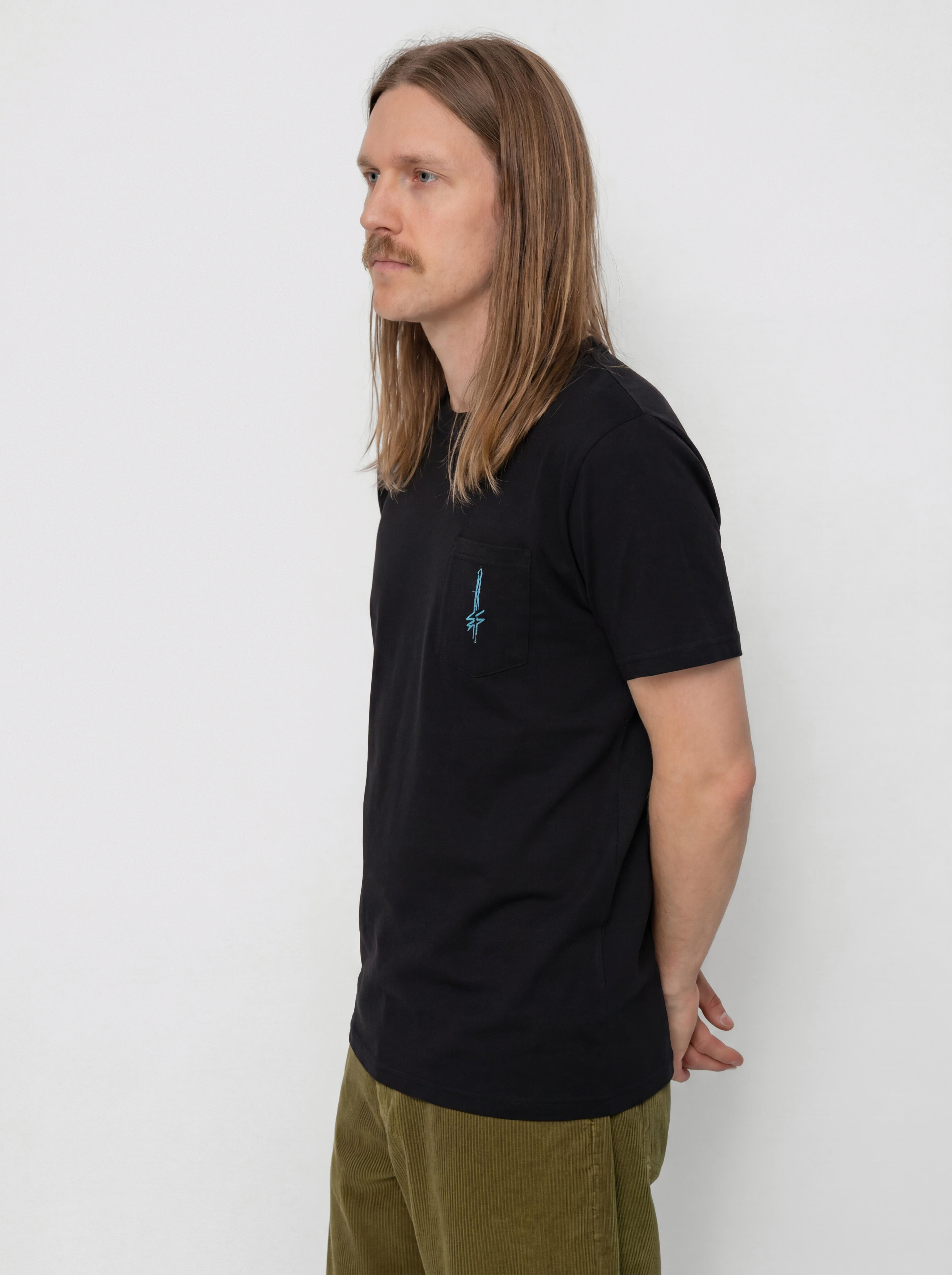 Tričko Deathwish Chrome Pocket (black)