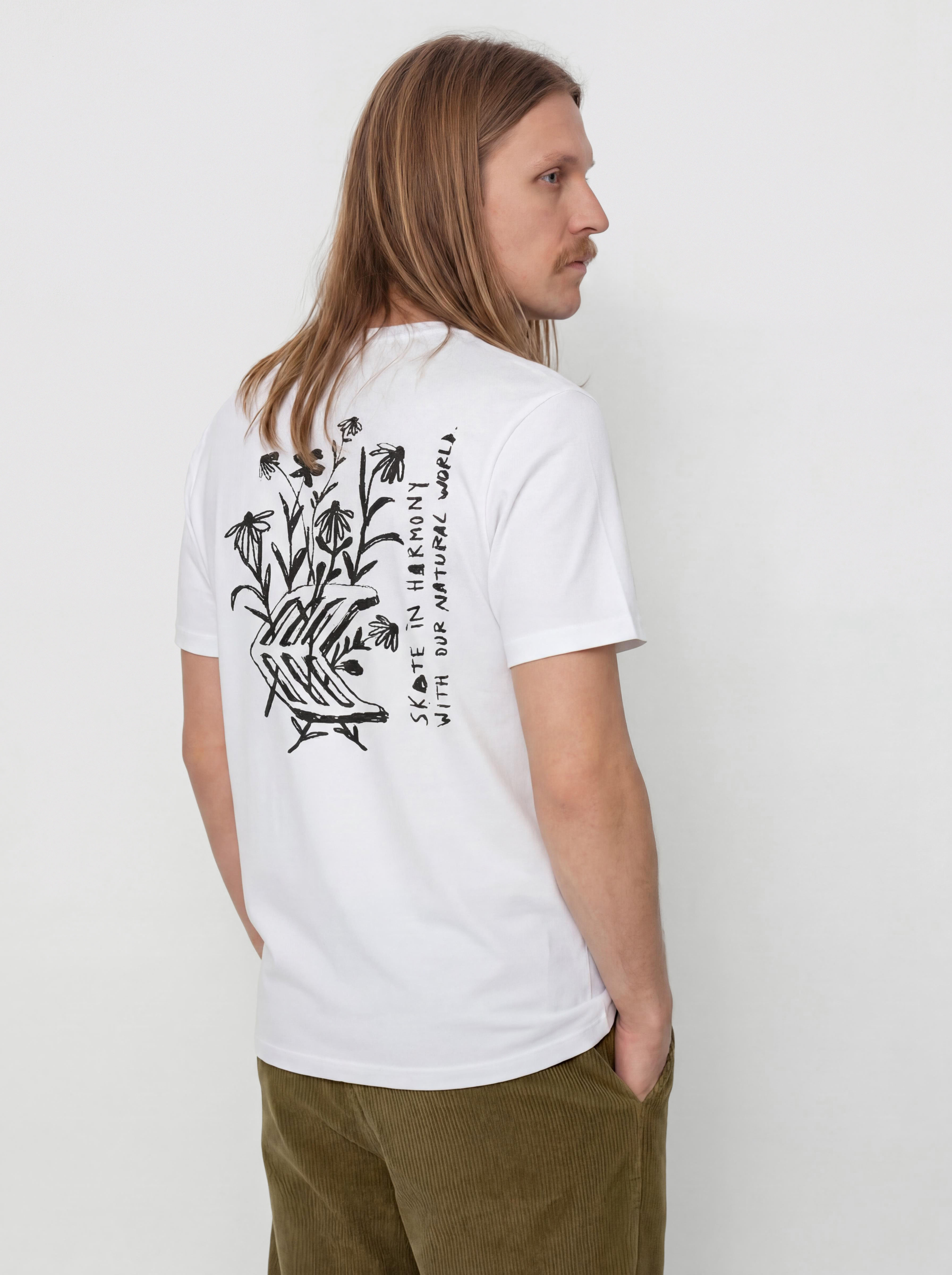 Tričko Cariuma Conté Flowers (off white)