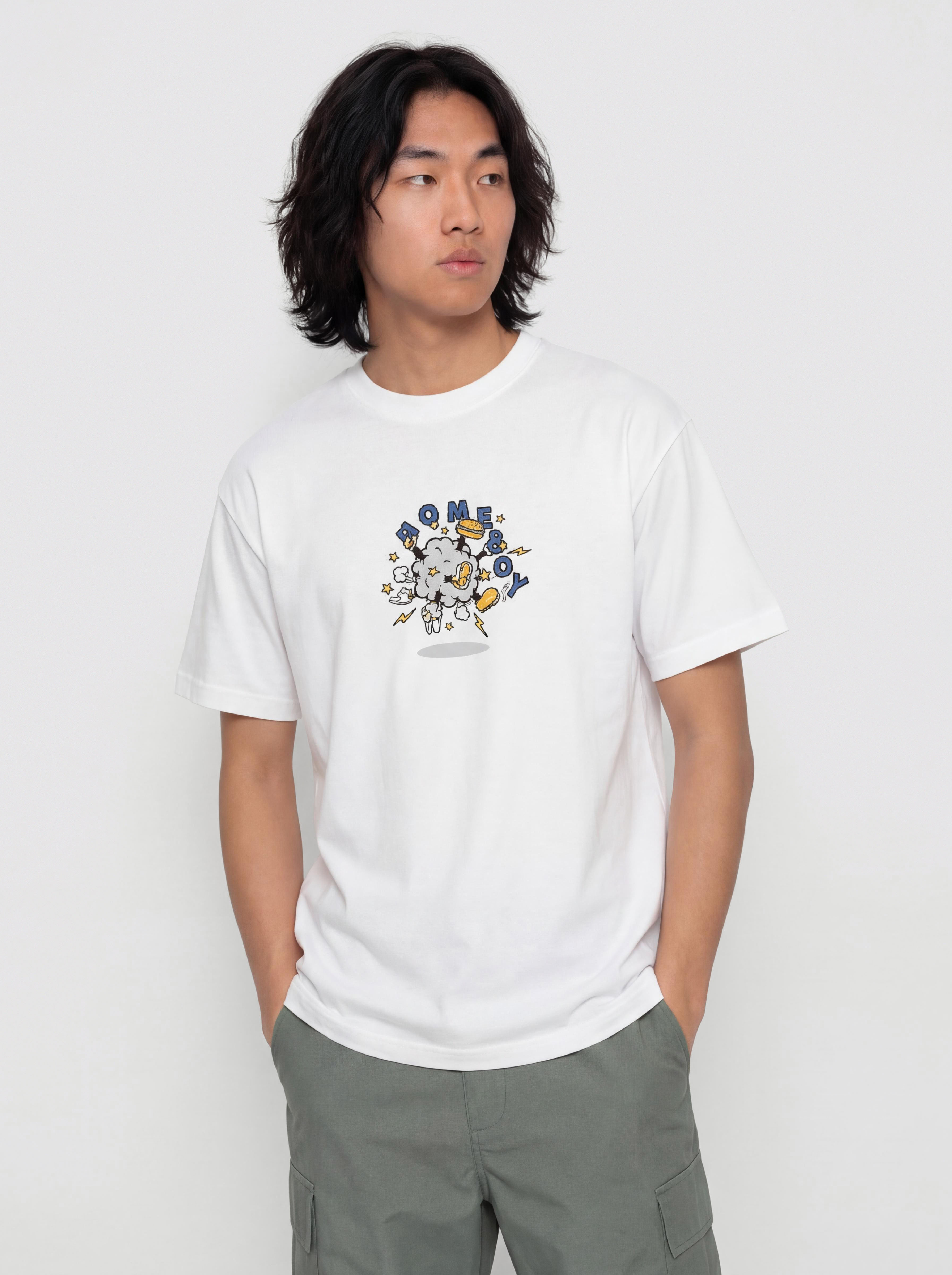 Tričko Homeboy Fight Cloud (white)