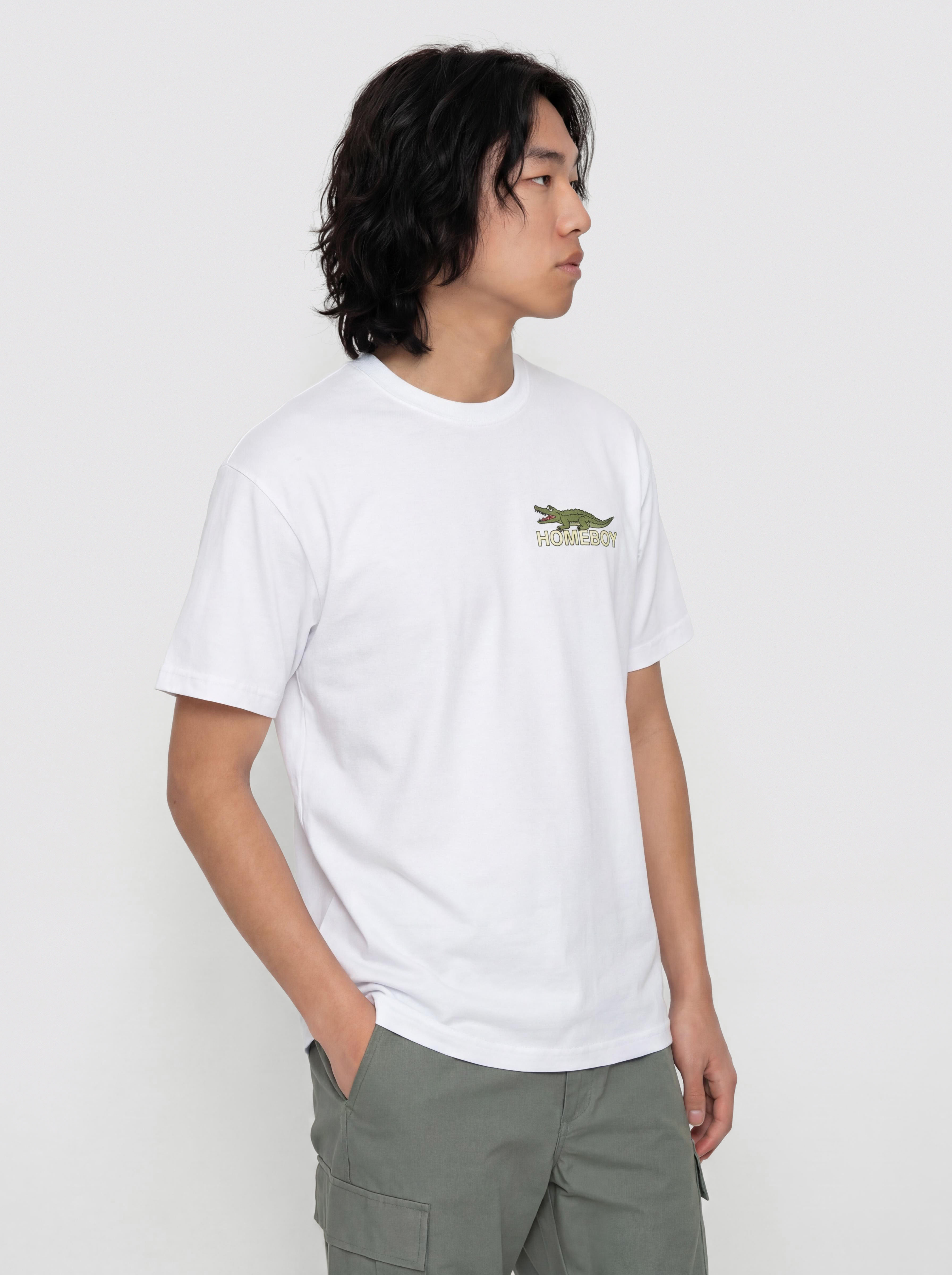 Tričko Homeboy Crocoboy (white)