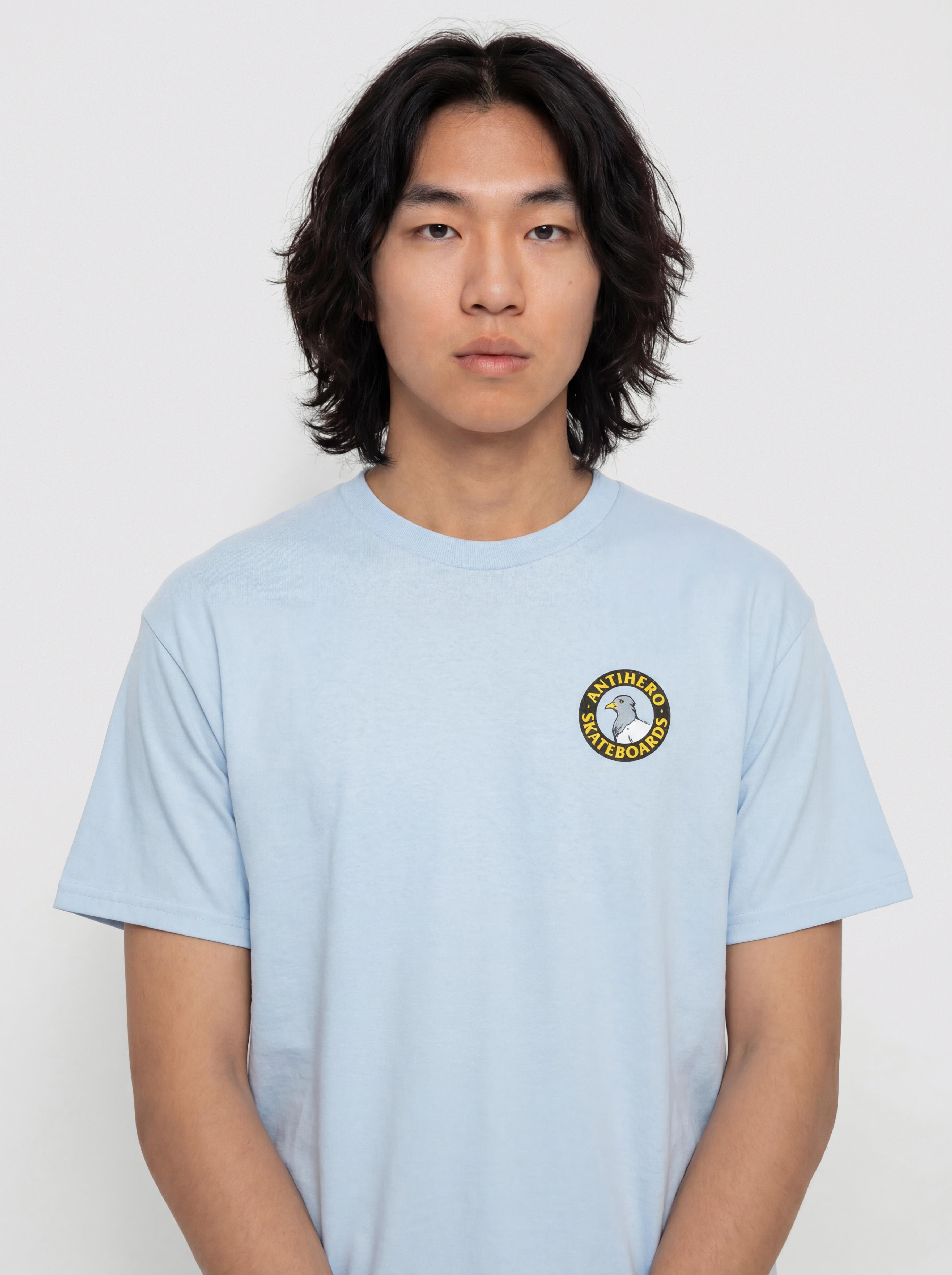 Tričko Antihero Pigeon Rnd (light blue/multi)