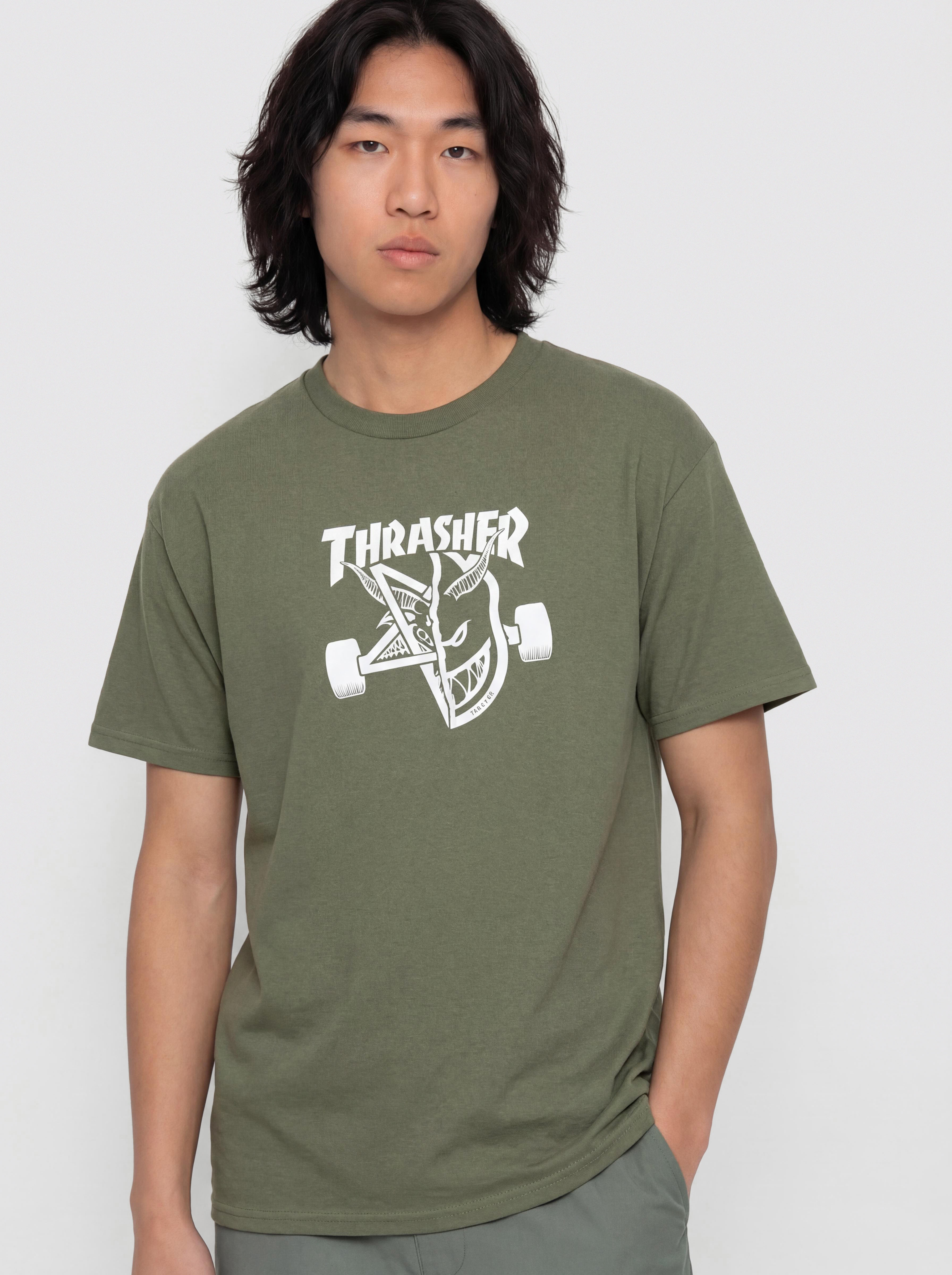 Triu010dko Thrasher x Spitfire Thrash & Burn (military green)