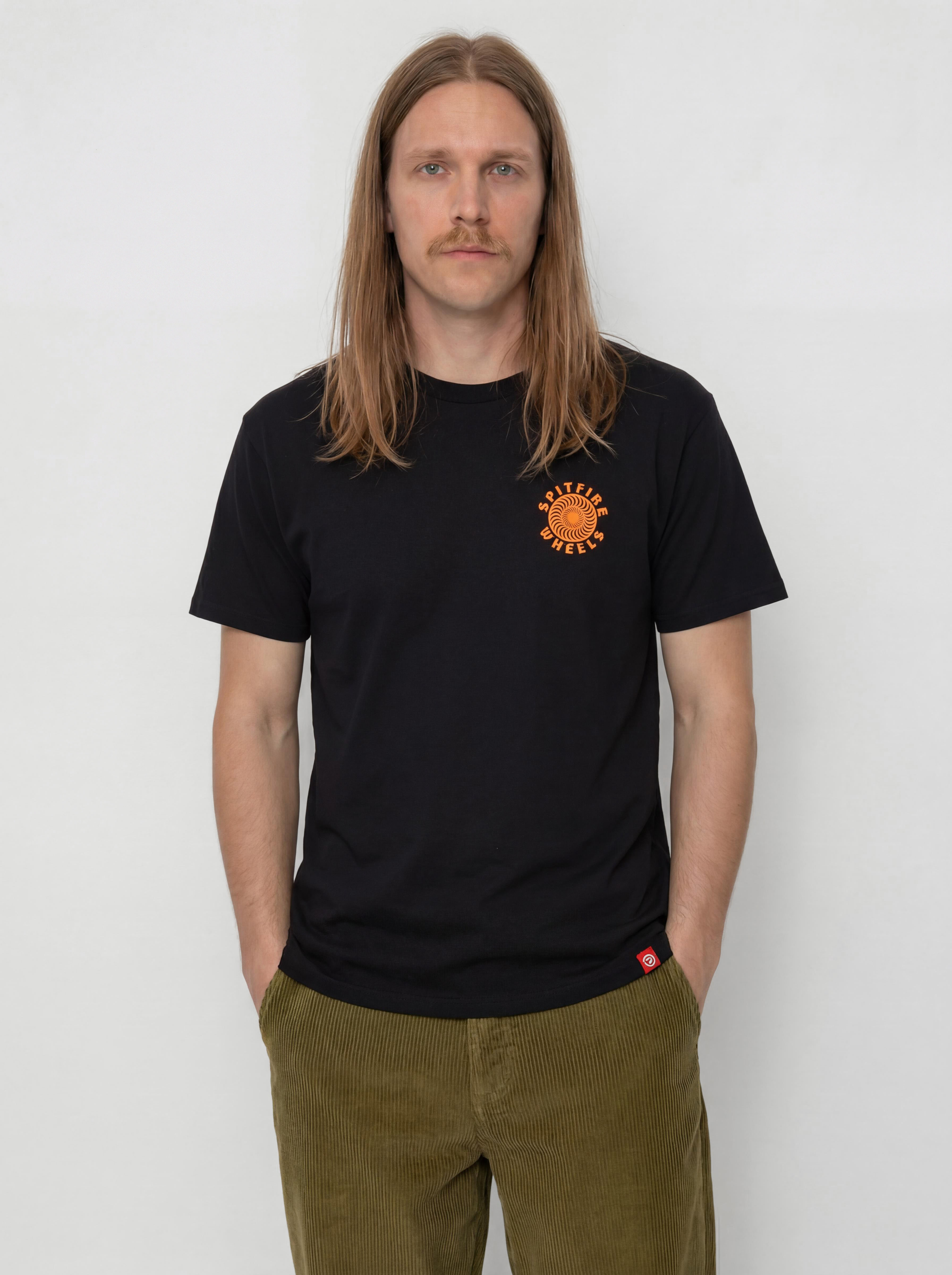 Tričko Spitfire Og Classic Fill (black/orange/white)