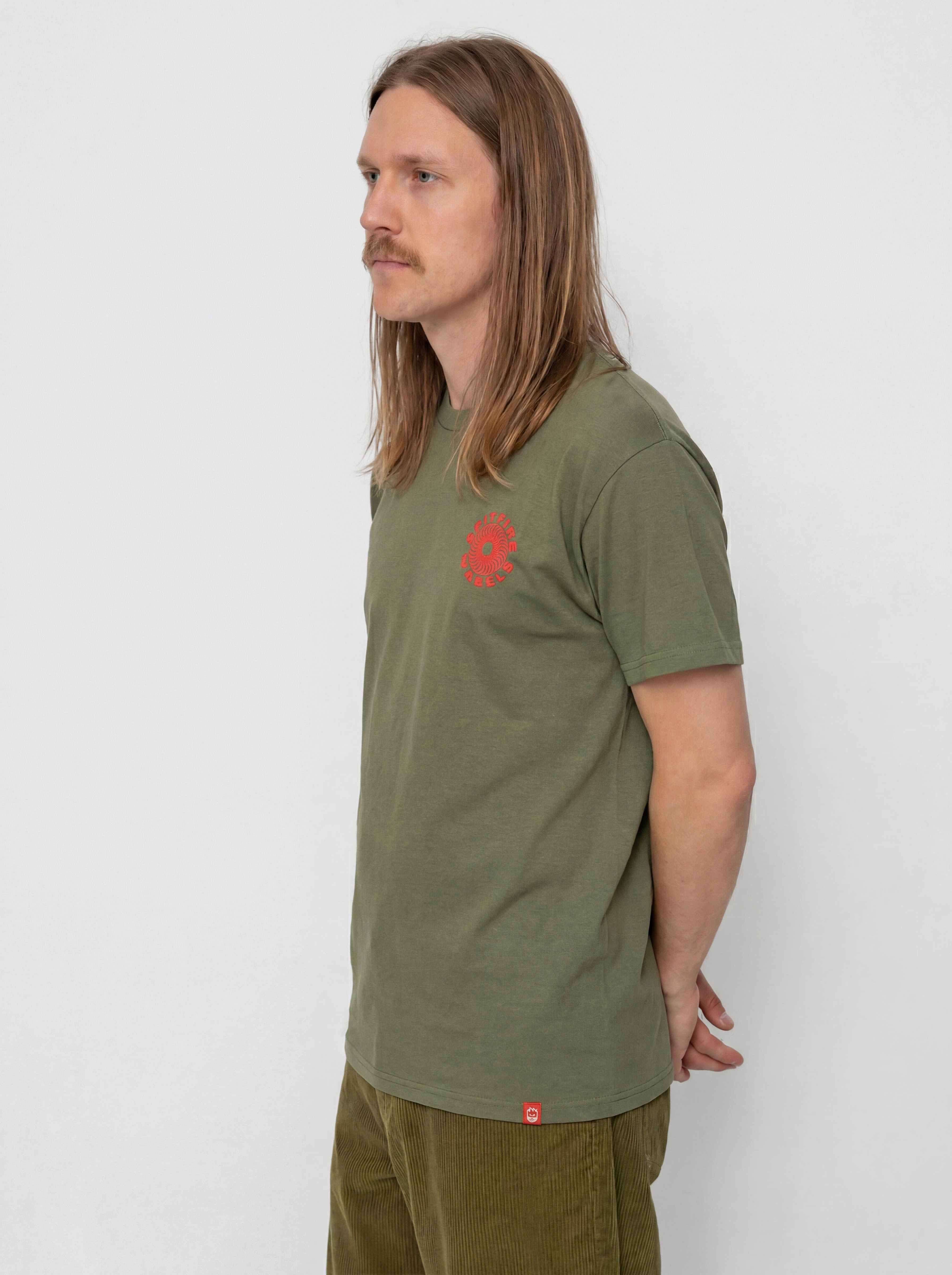Tričko Spitfire Cls 87 Swrl Fl (military green)