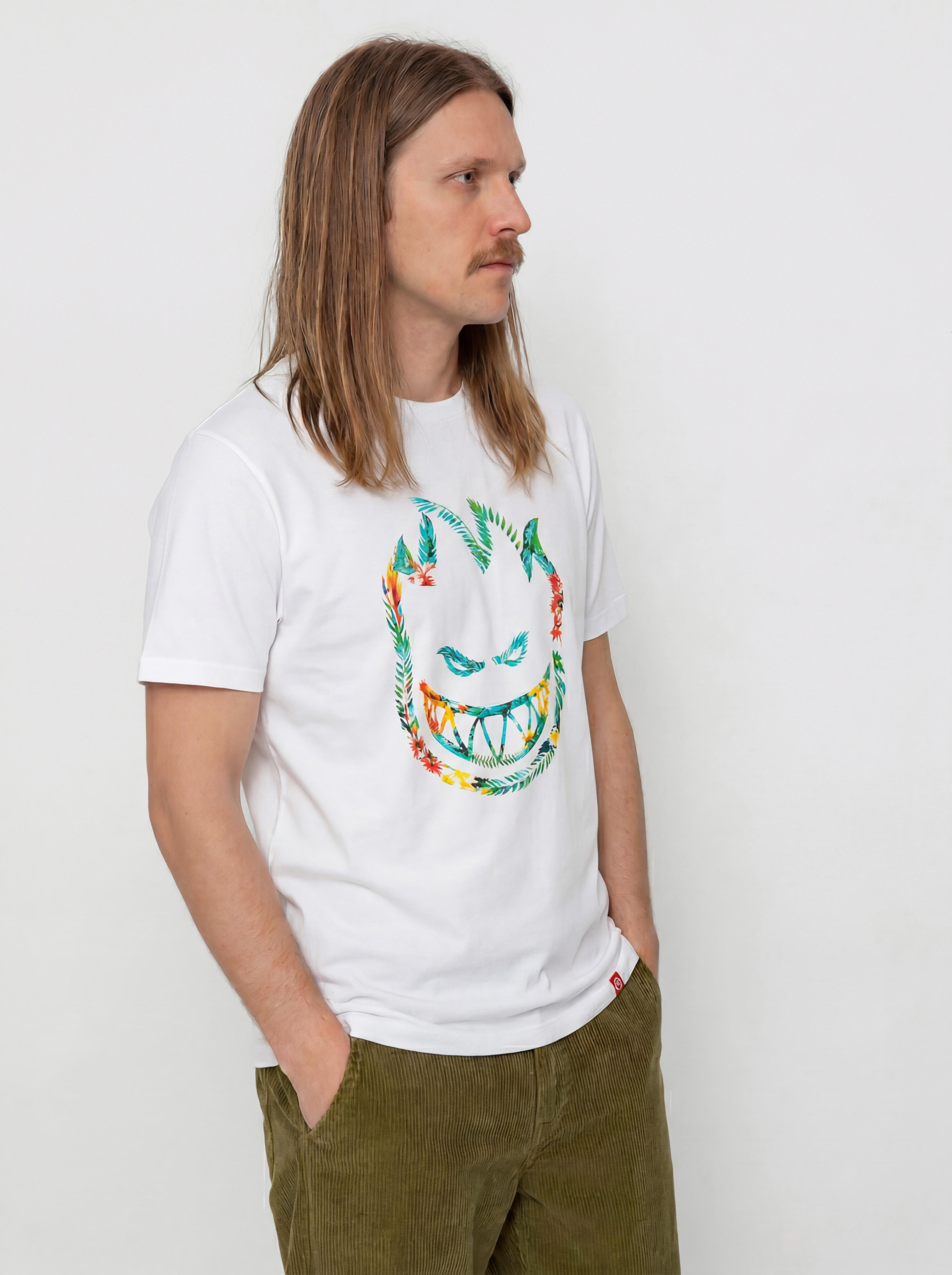 Tričko Spitfire Floral Bighead (white w/multi color print)