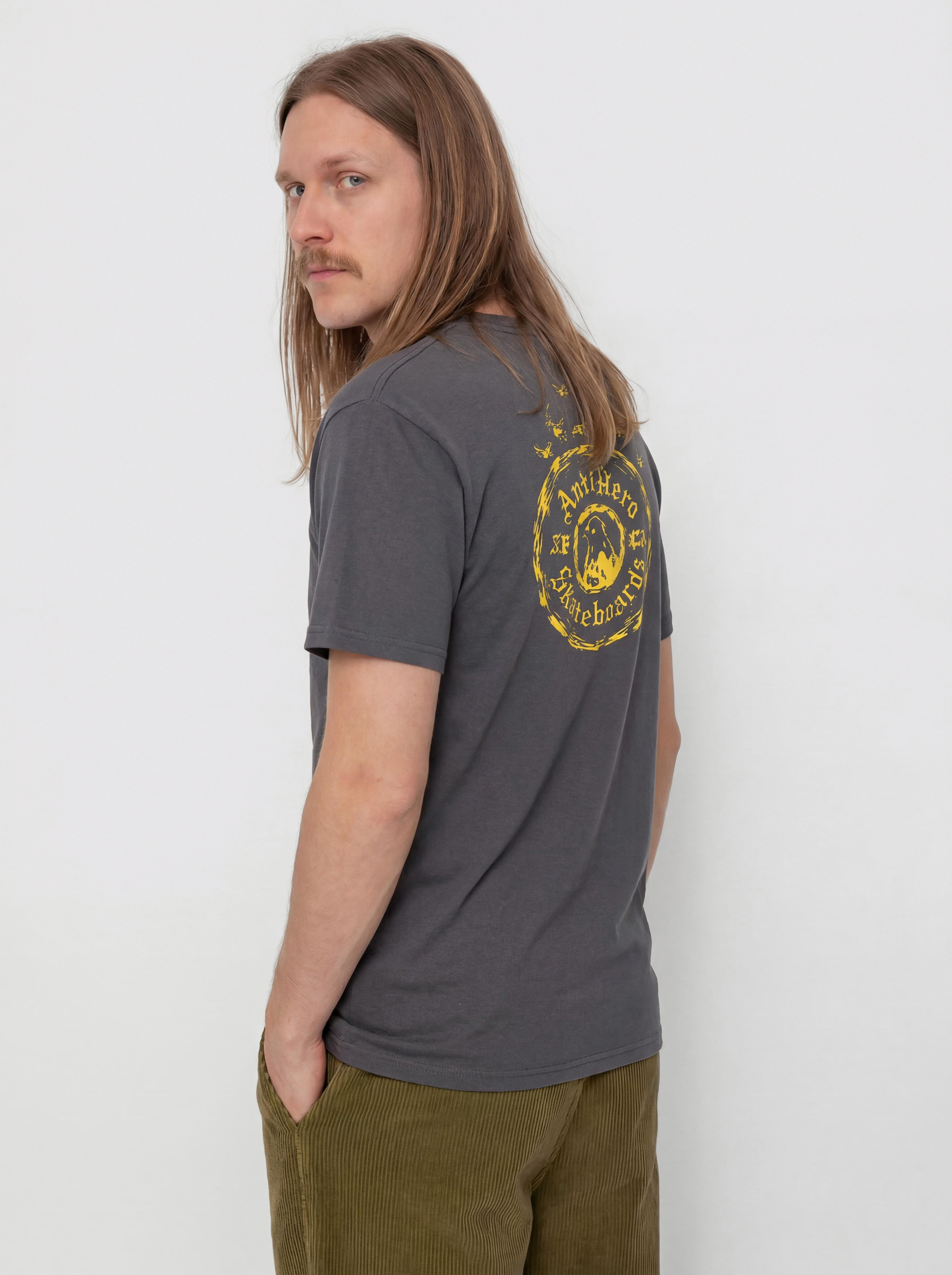 Tričko Antihero Pigeon Motion (charcoal grey)