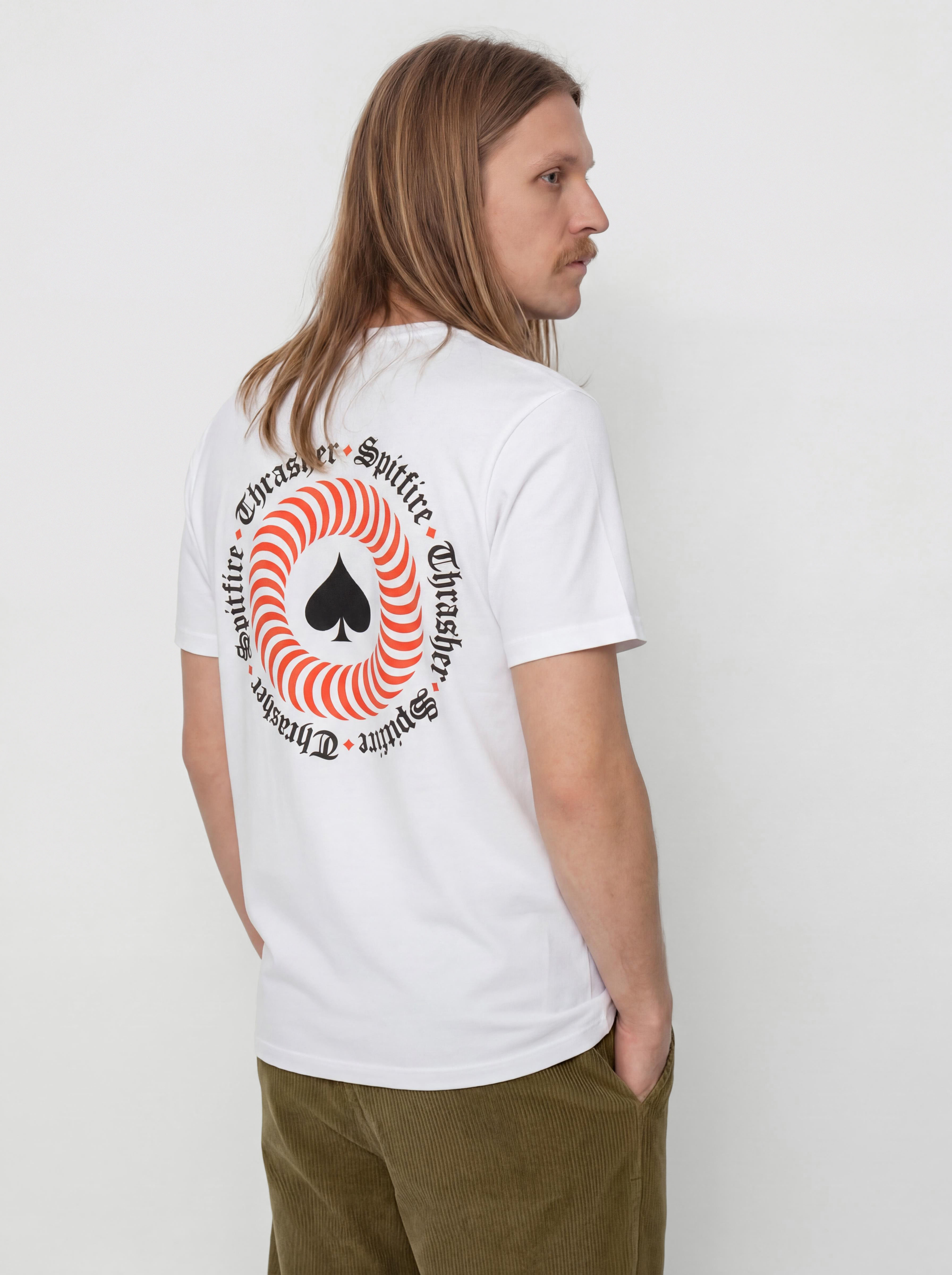 Tričko Thrasher x Spitfire The End Oath (white)
