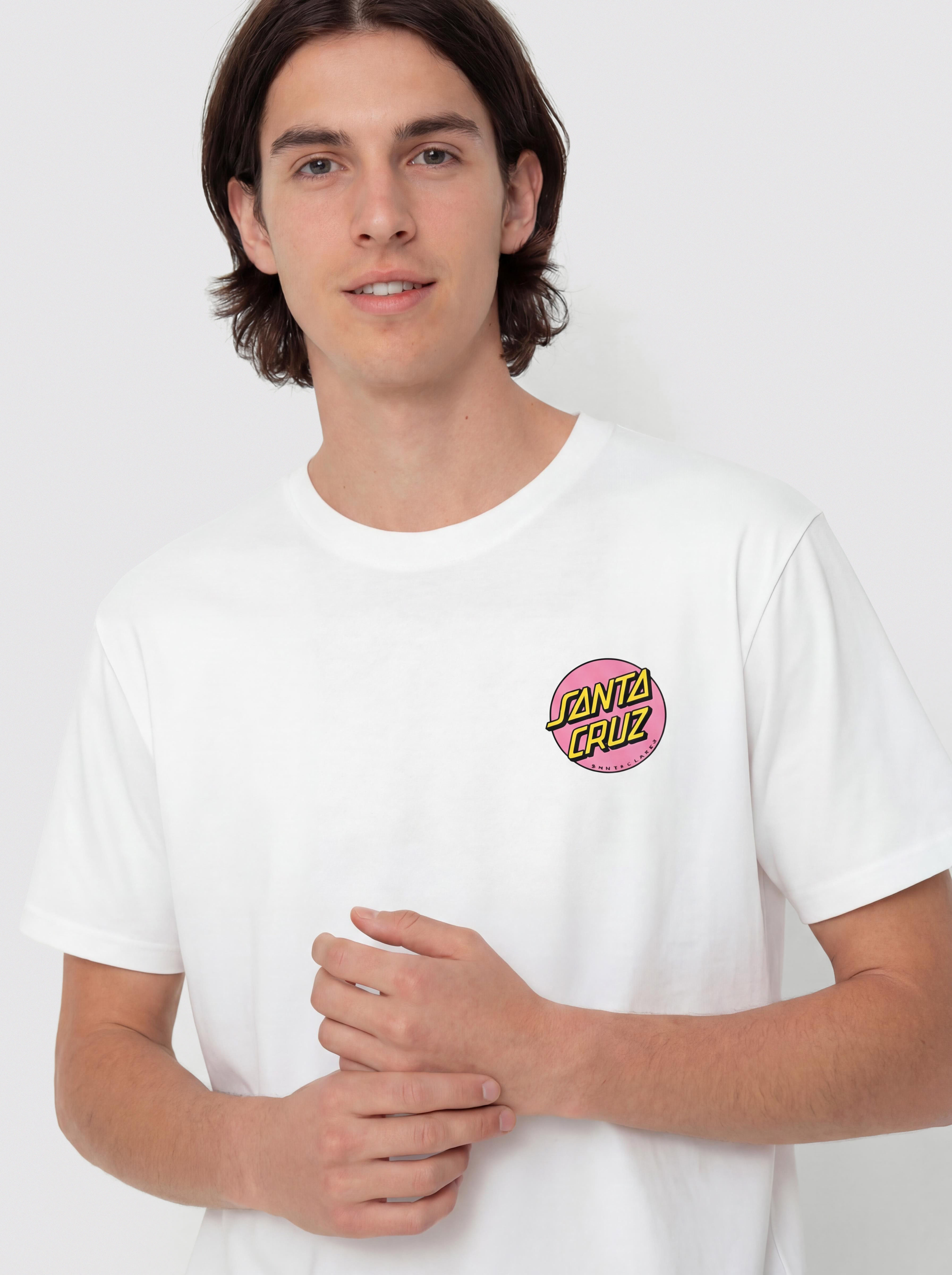 Tričko Santa Cruz Wagon Dot Chest (white)