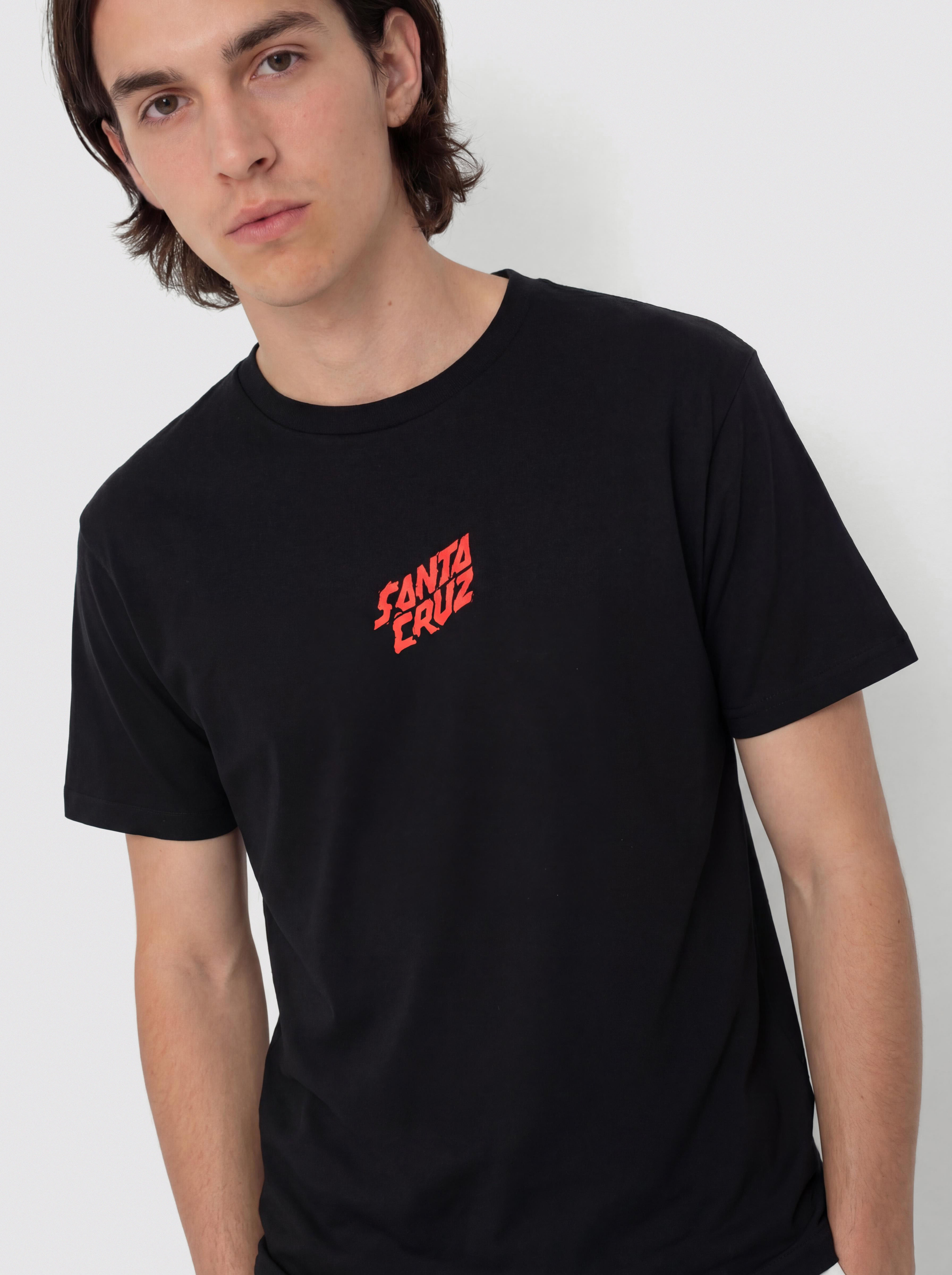 Tričko Santa Cruz X Stranger Things Screaming Lights (black)