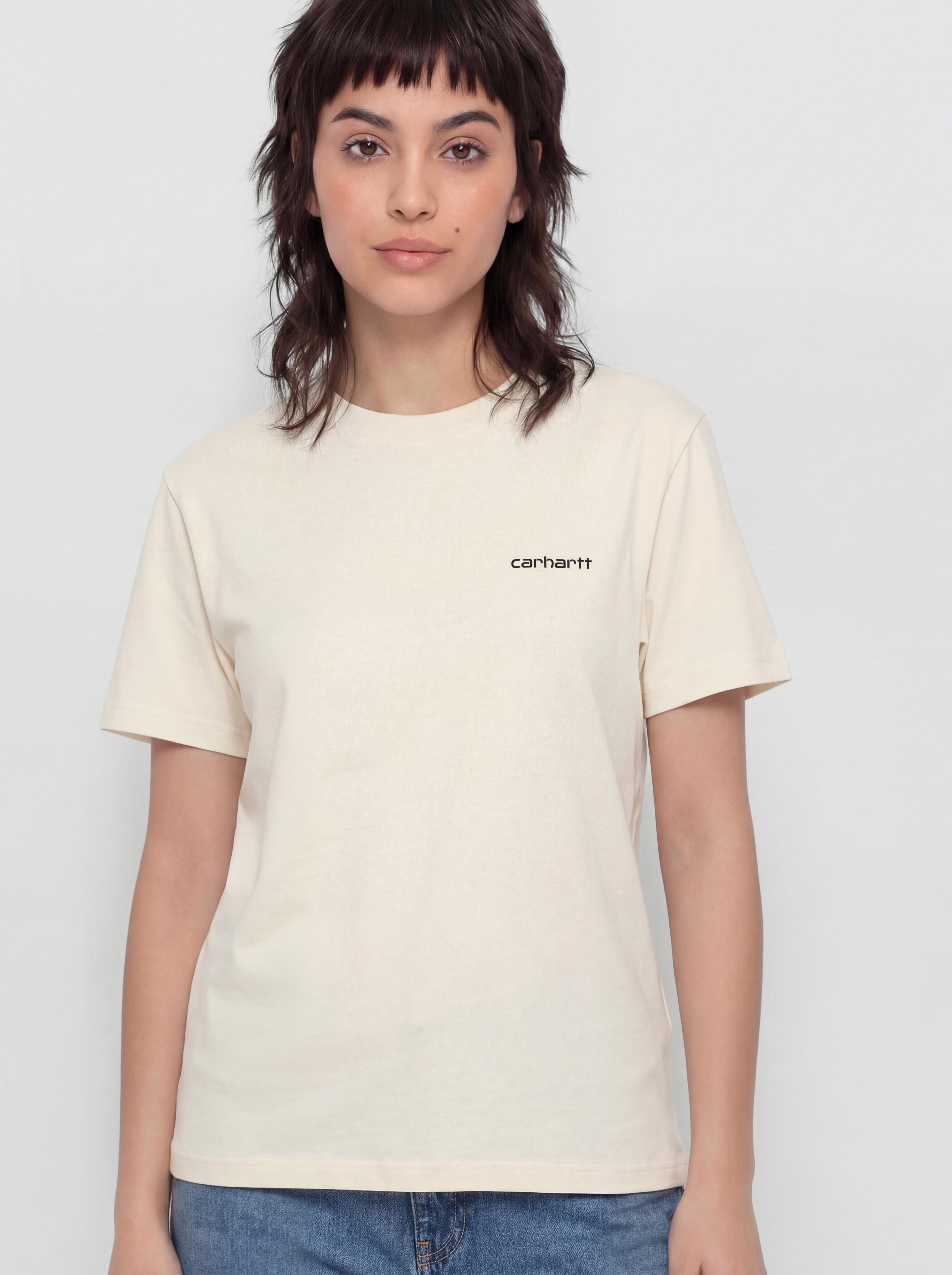 Tričko Carhartt WIP Script Embroidery Wmn (cinnerus/cozy purple)
