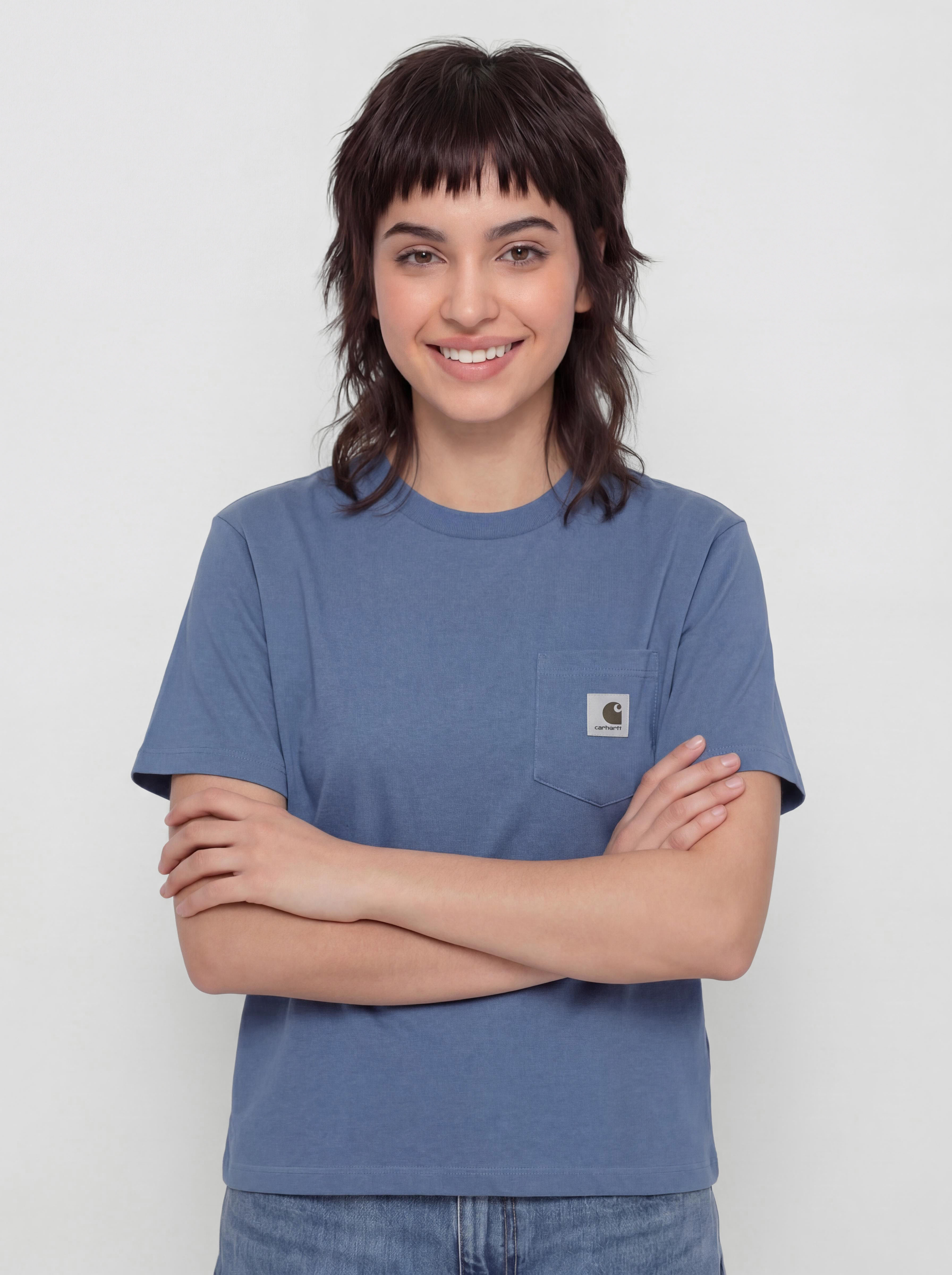 Tričko Carhartt WIP Pocket Wmn (blue iris)